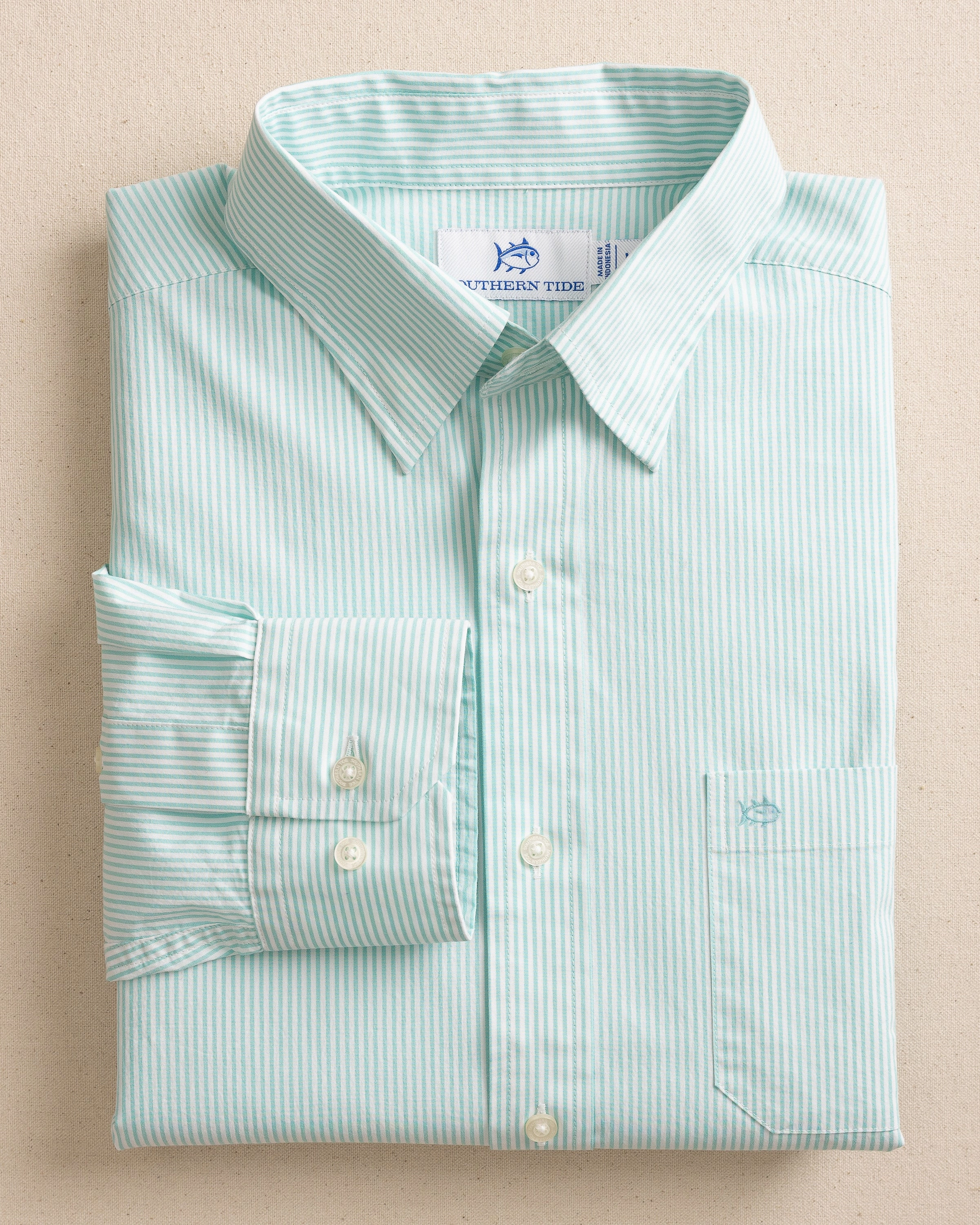 Charleston Granby Stripe Long Sleeve Sport Shirt