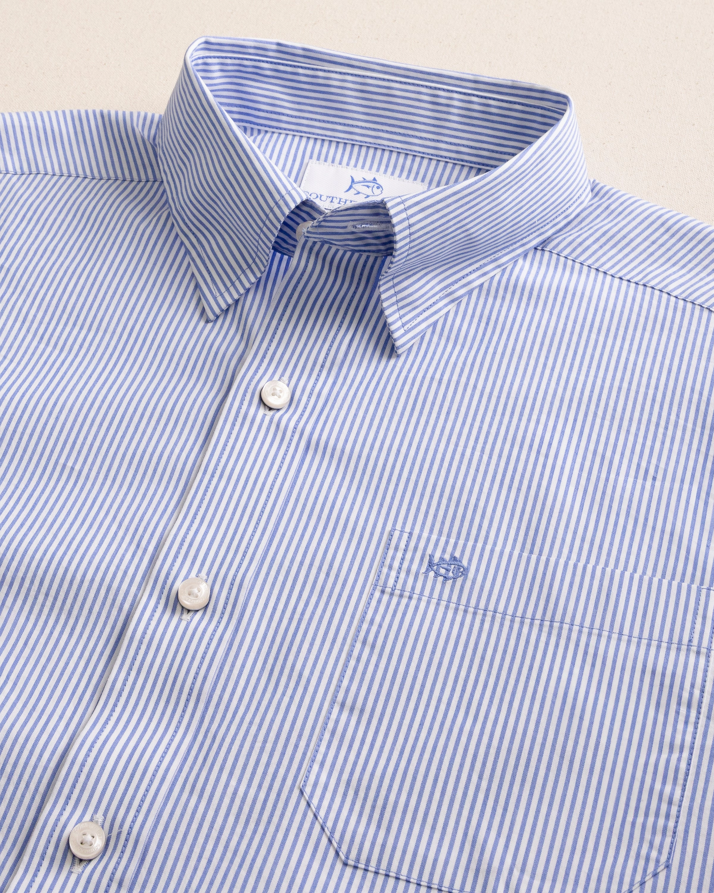 Charleston Granby Stripe Long Sleeve Sport Shirt