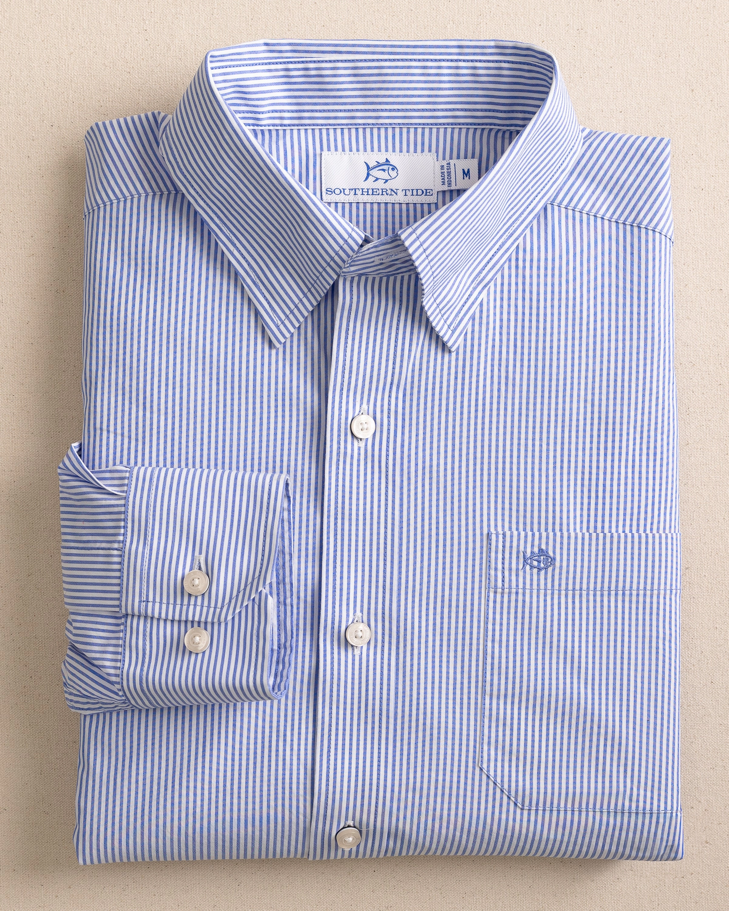 Charleston Granby Stripe Long Sleeve Sport Shirt