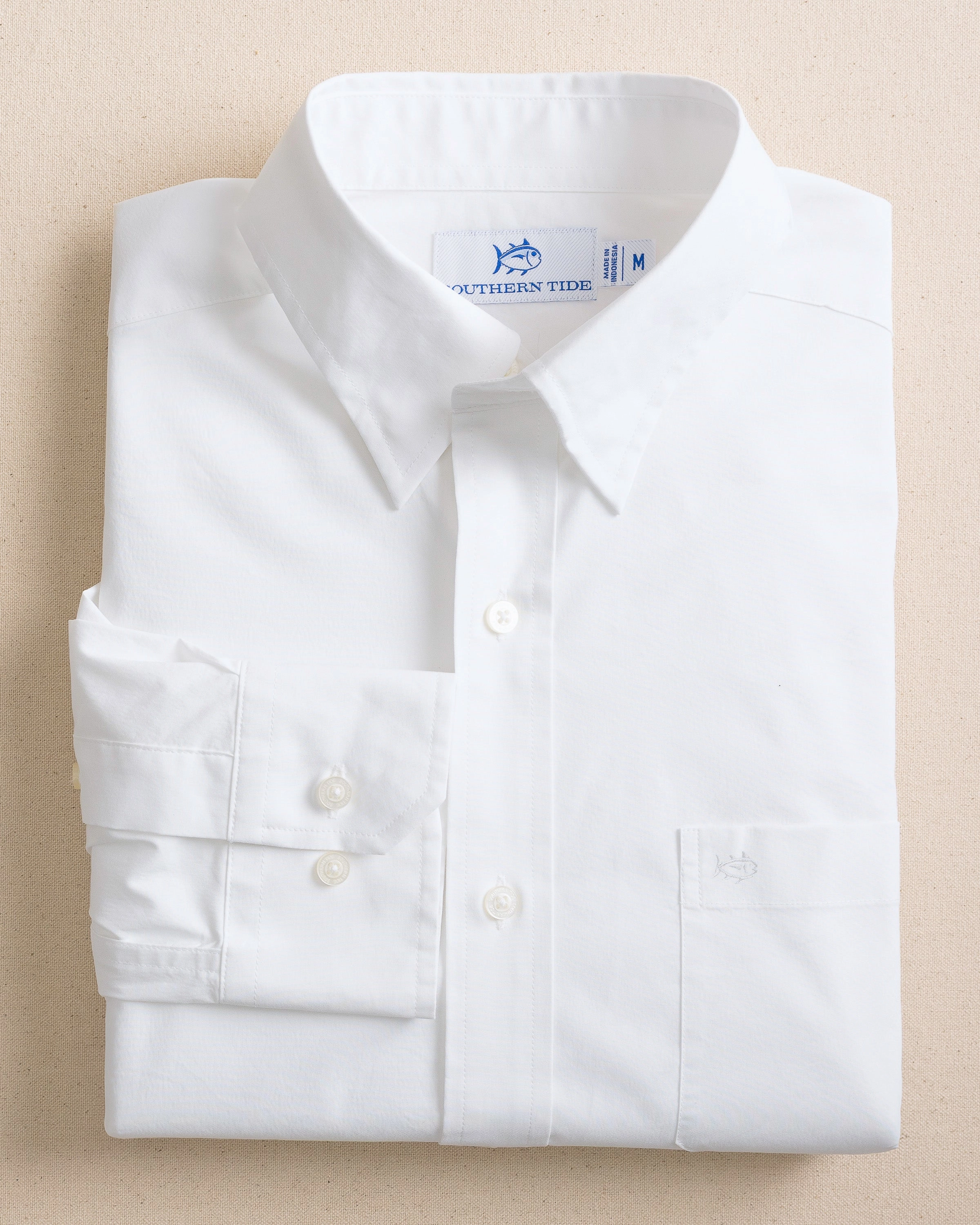 Charleston Overbrook Solid Long Sleeve Sport Shirt