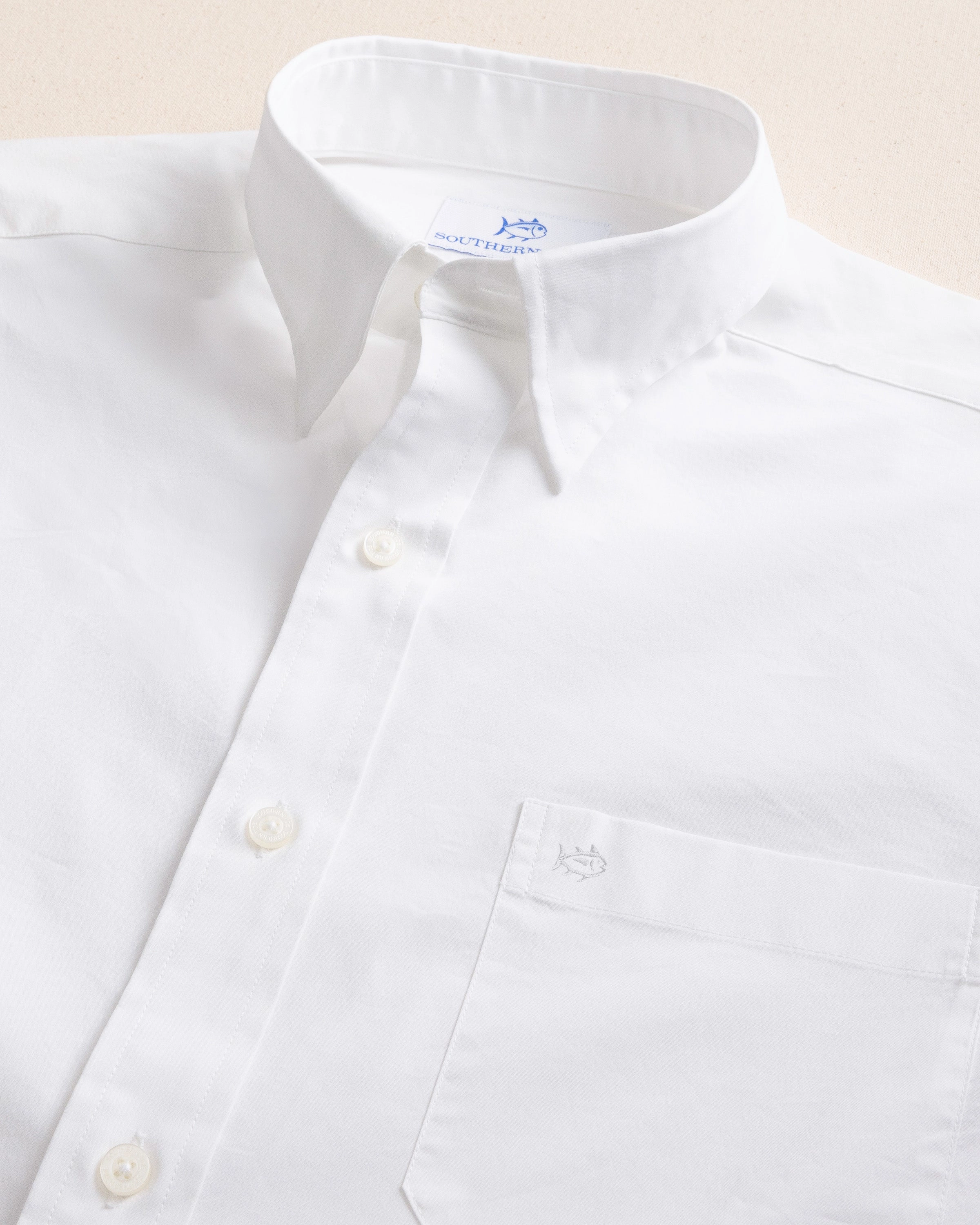 Charleston Overbrook Solid Long Sleeve Sport Shirt