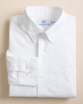 Charleston Overbrook Solid Long Sleeve Sport Shirt