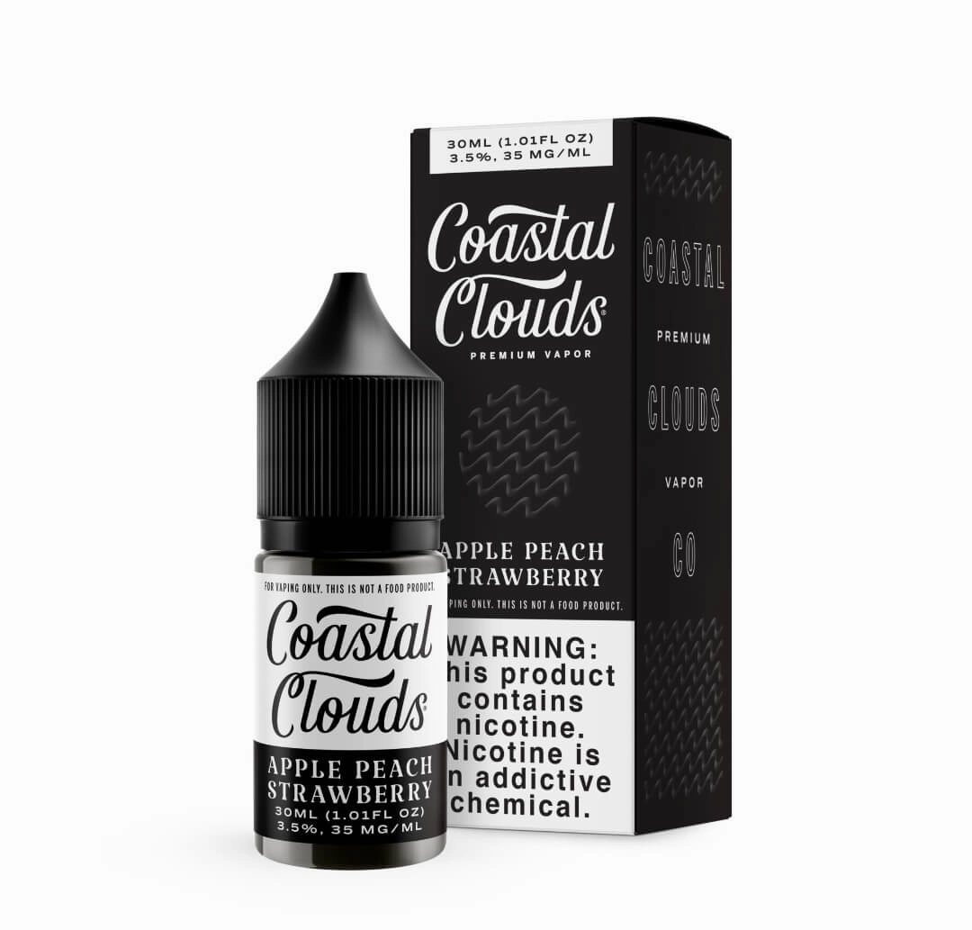 Coastal Clouds Salt Apple Peach Strawberry eJuice