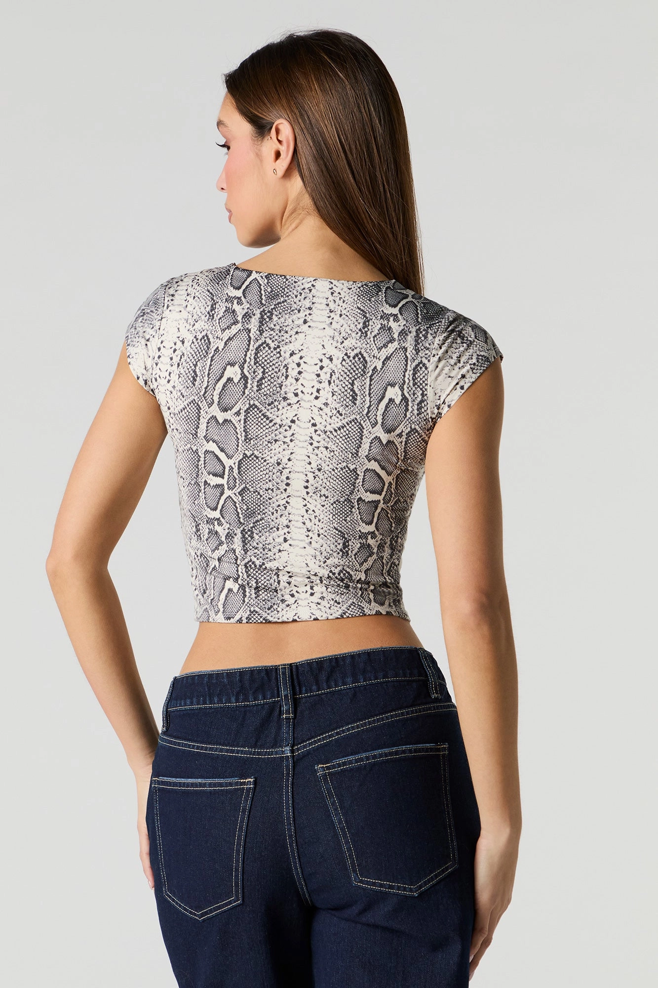 Contour Square Neck Cap Sleeve Top