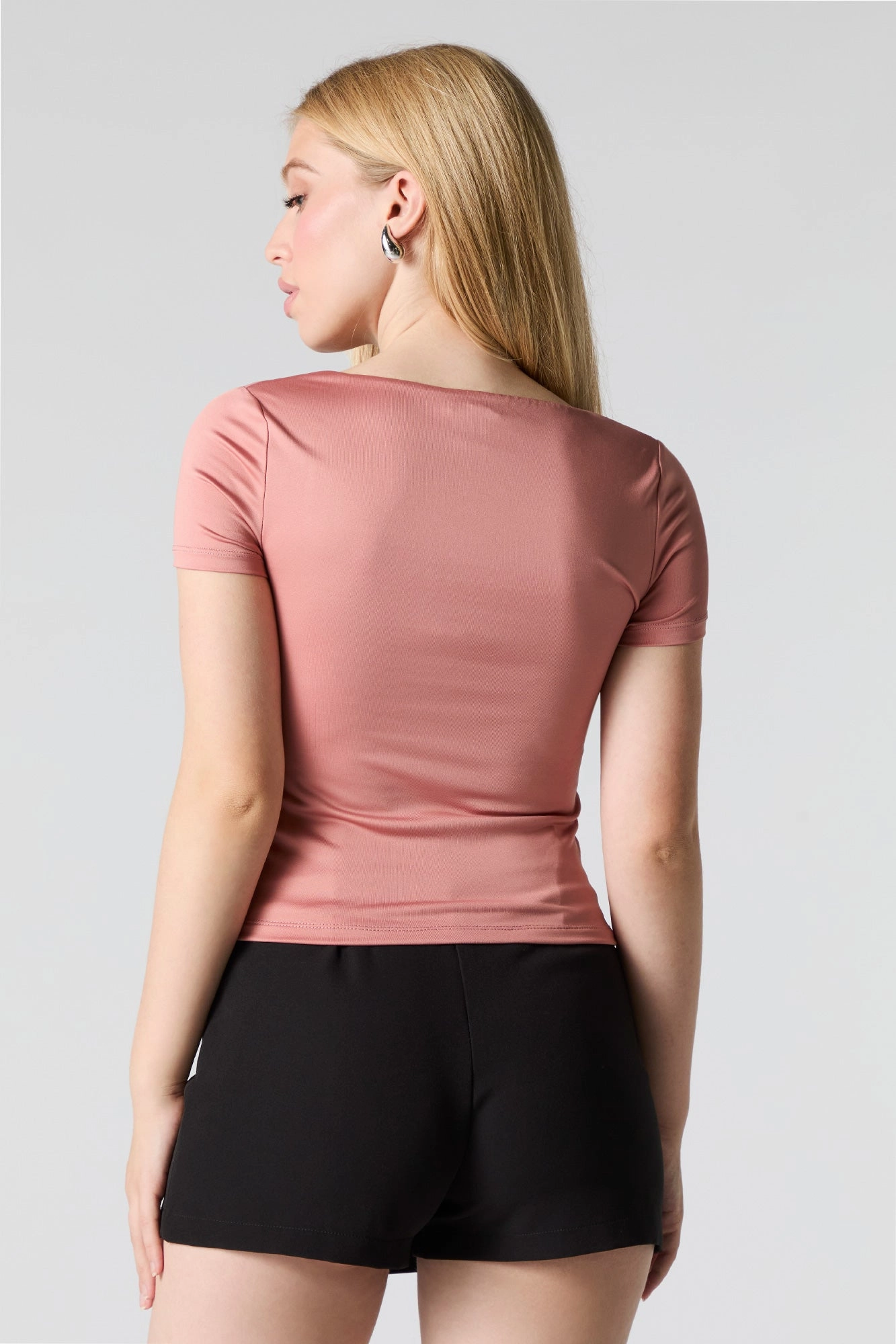 Contour Square Neck Short Sleeve Top