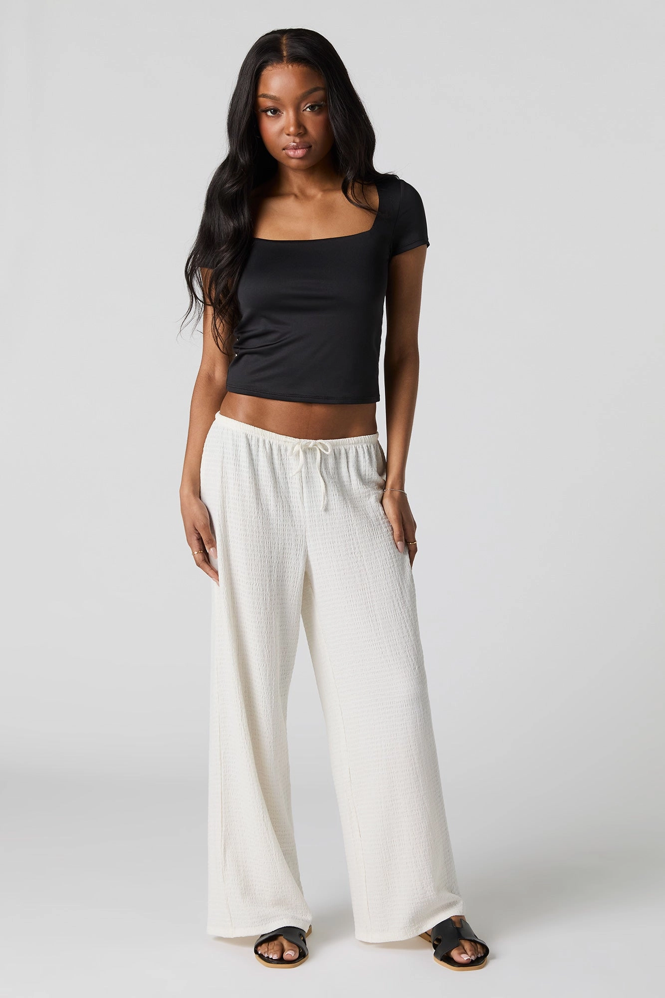Contour Square Neck Short Sleeve Top