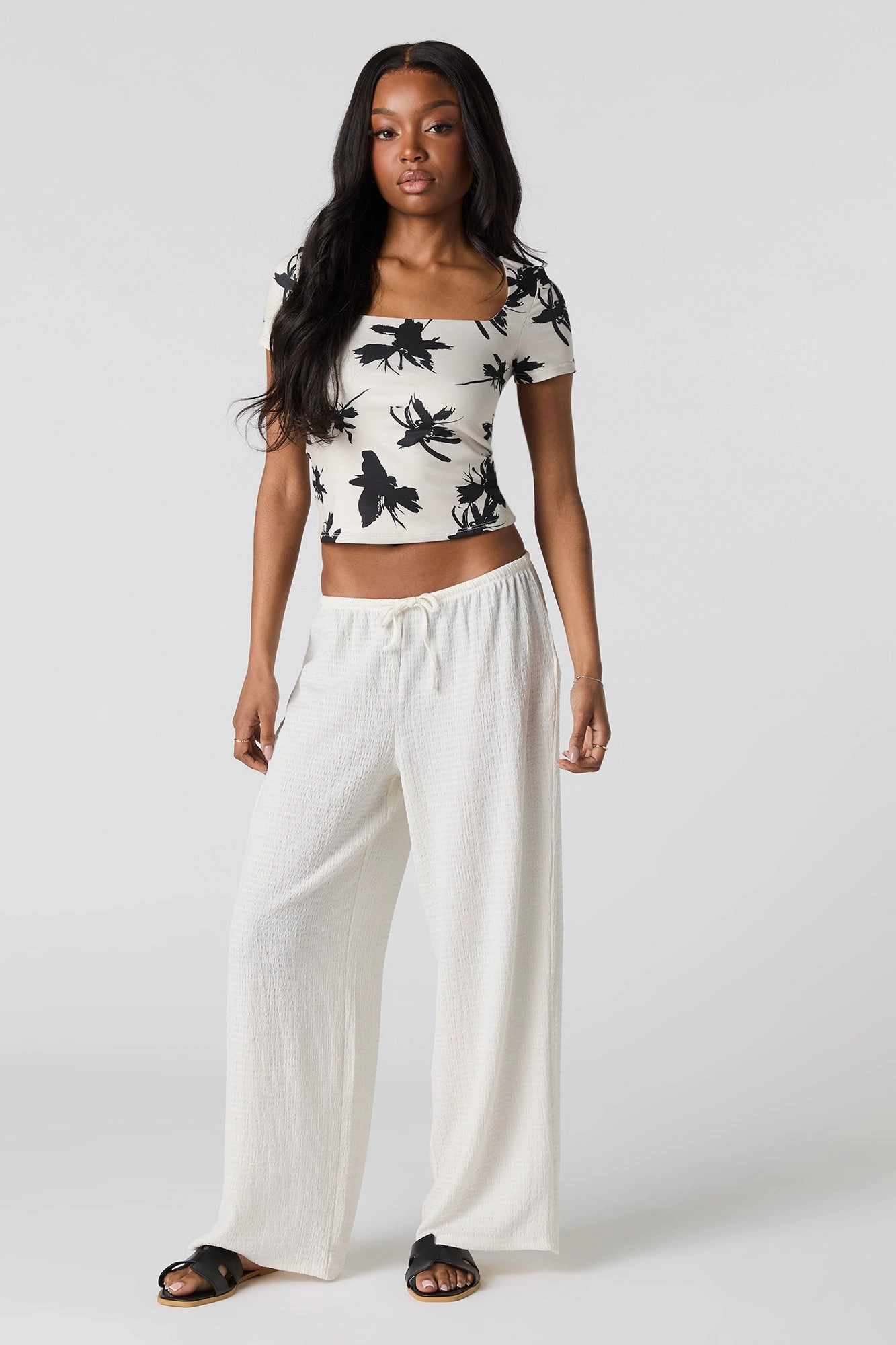 Contour Square Neck Short Sleeve Top