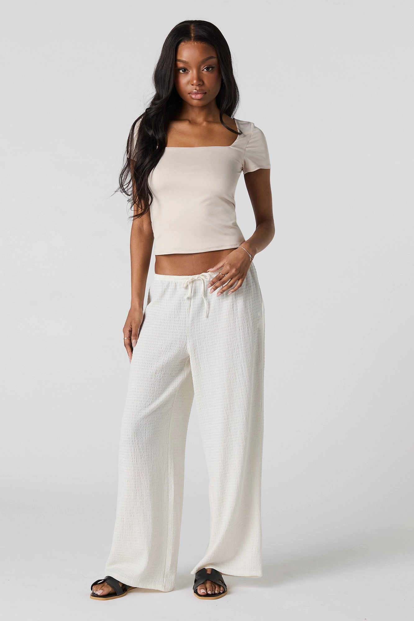 Contour Square Neck Short Sleeve Top