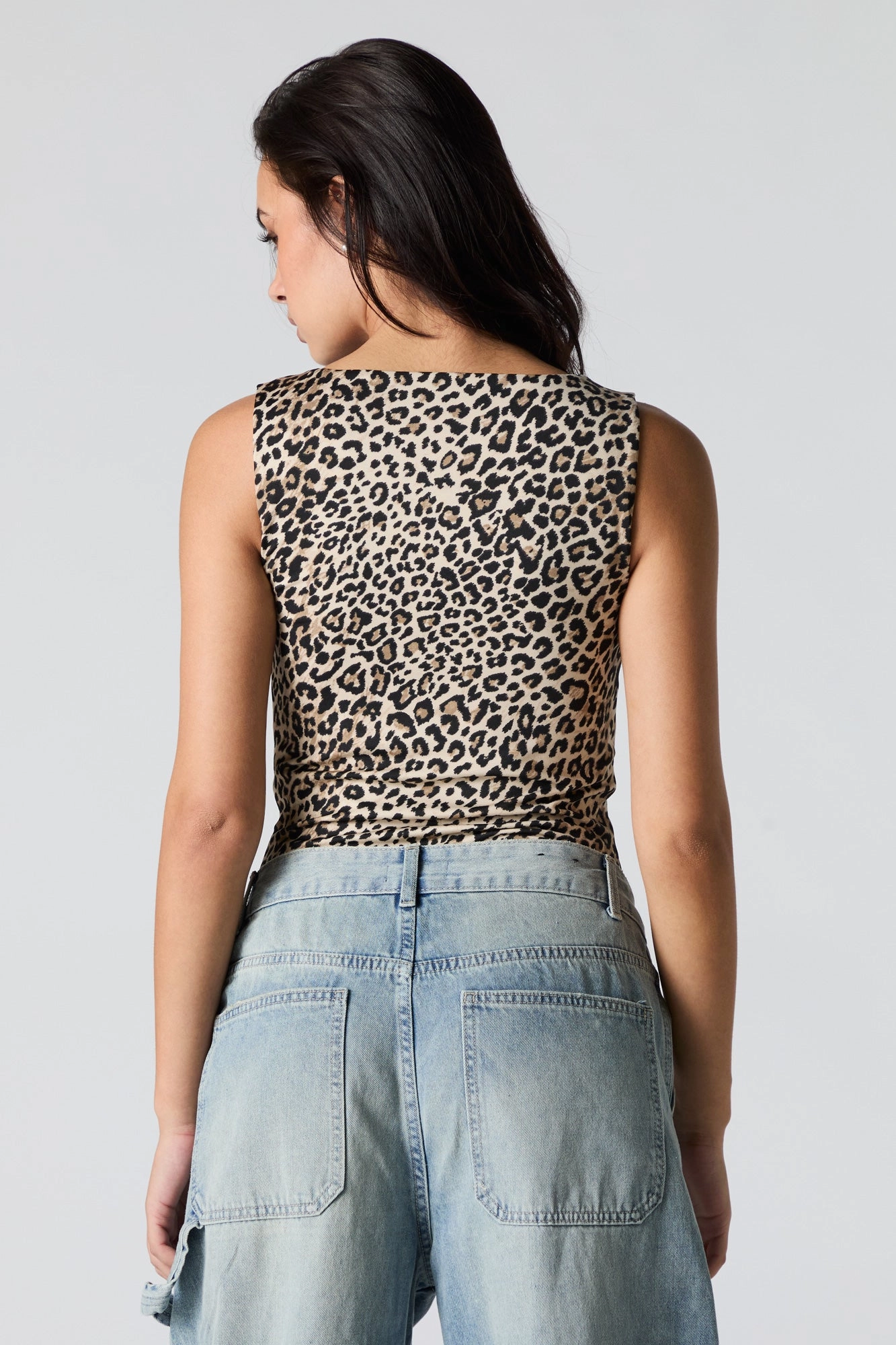 Contour Square Neck Sleeveless Bodysuit