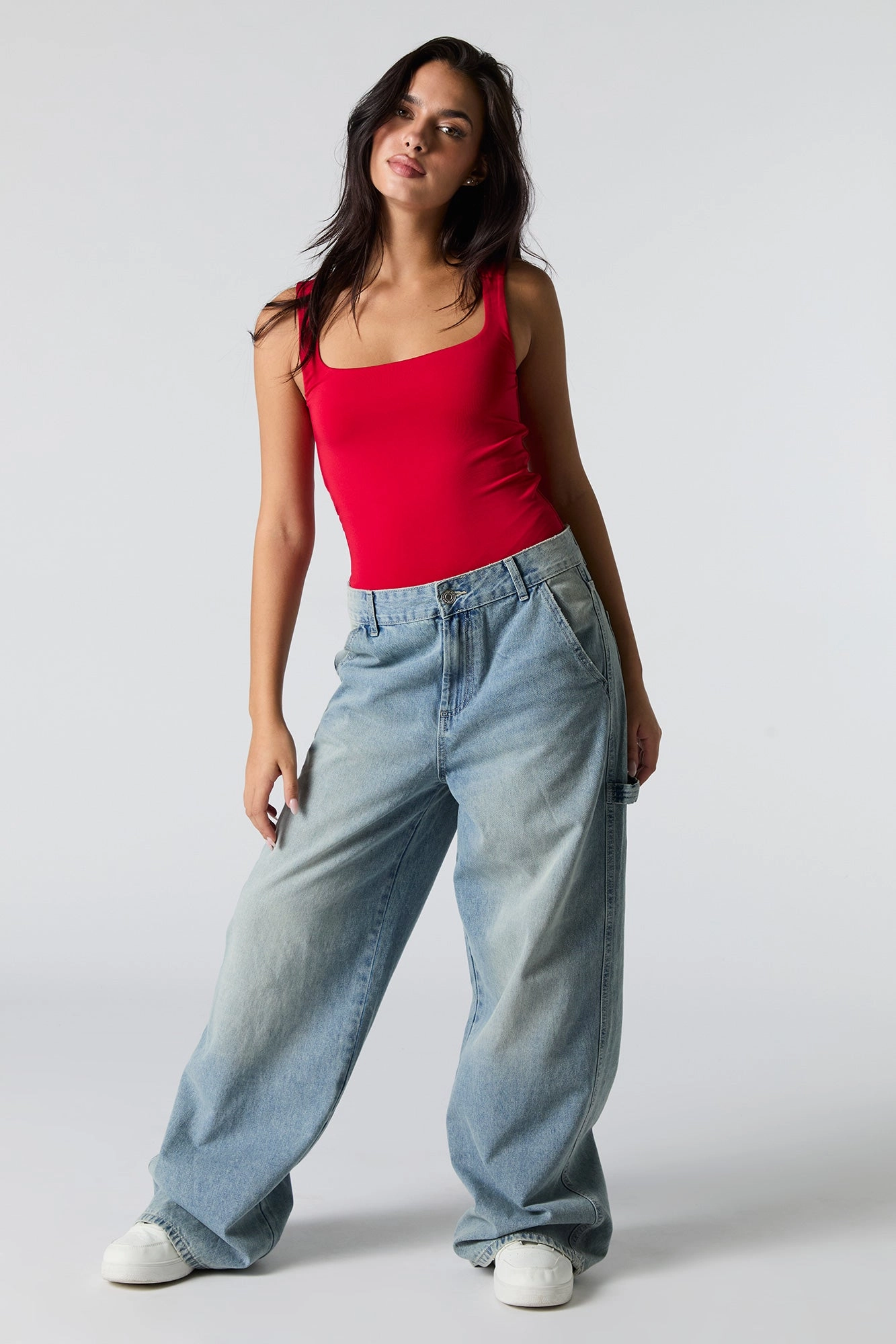 Contour Square Neck Sleeveless Bodysuit