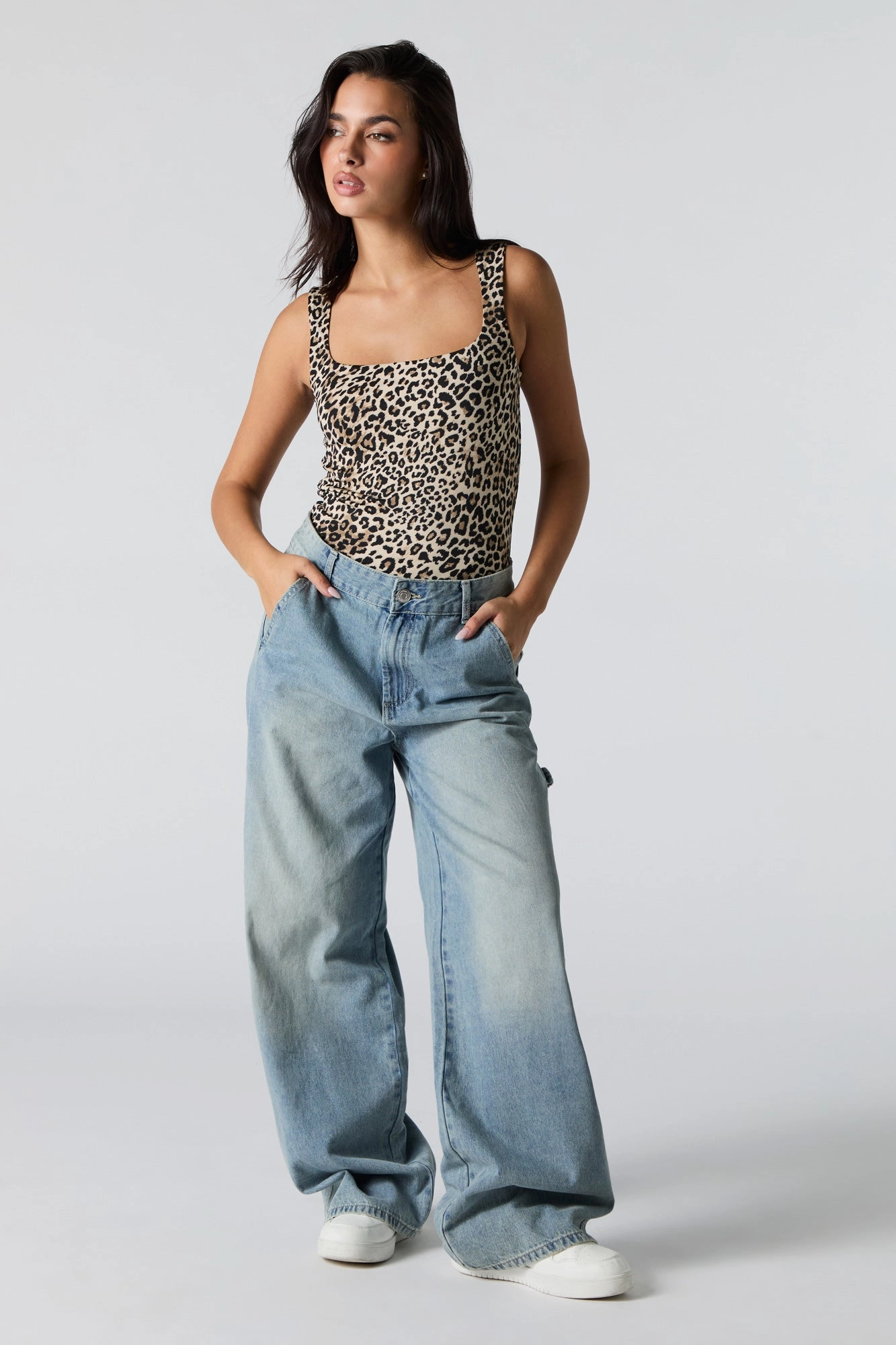 Contour Square Neck Sleeveless Bodysuit