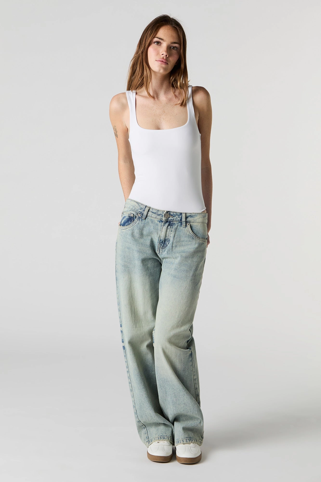 Contour Square Neck Sleeveless Bodysuit