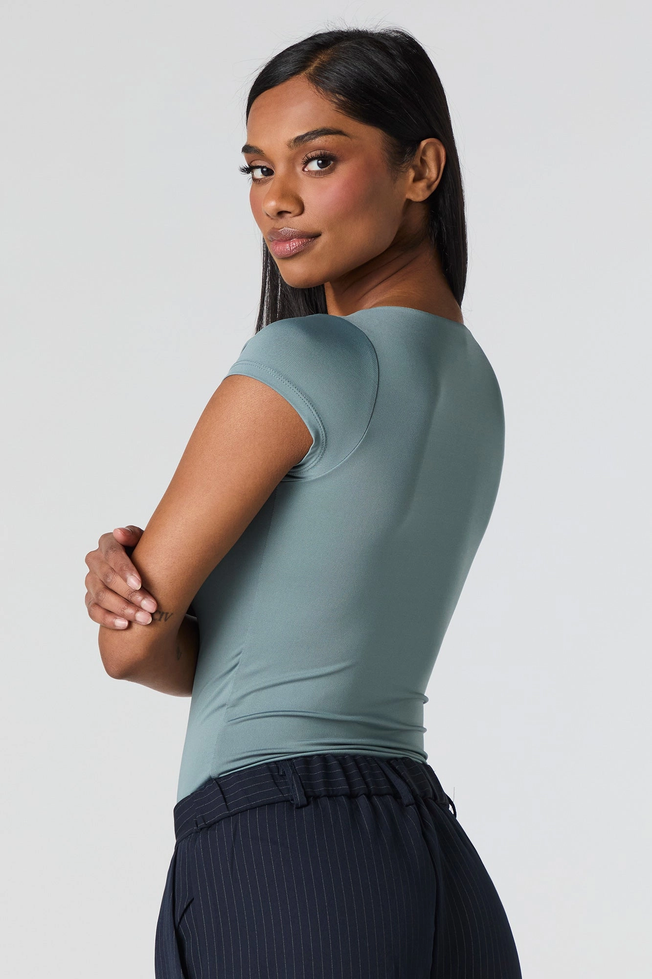 Contour Square Neck T-Shirt Bodysuit
