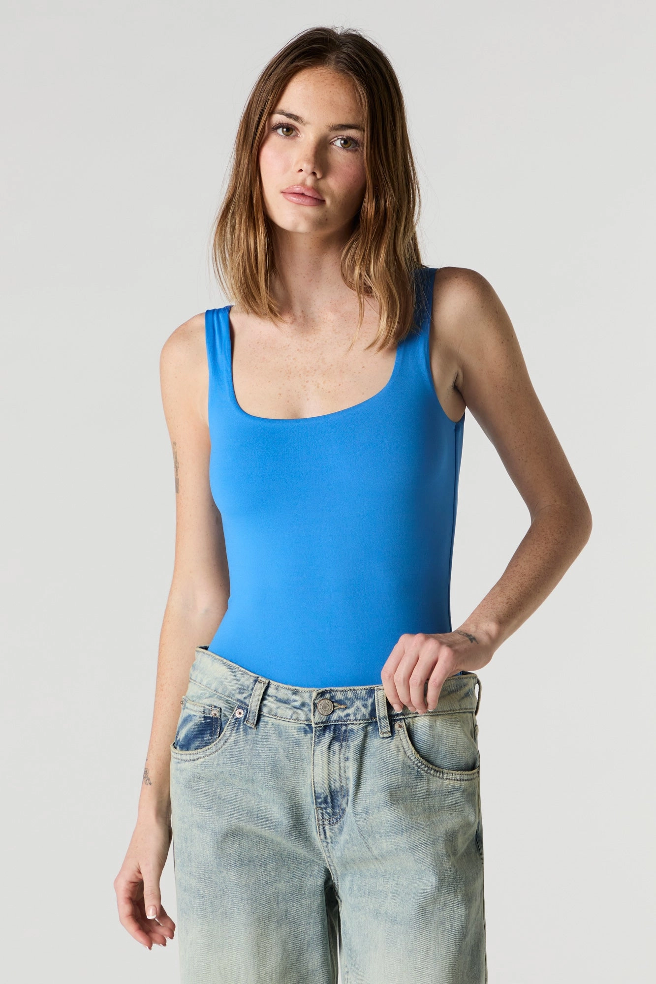 Contour Square Neck Tank Bodysuit