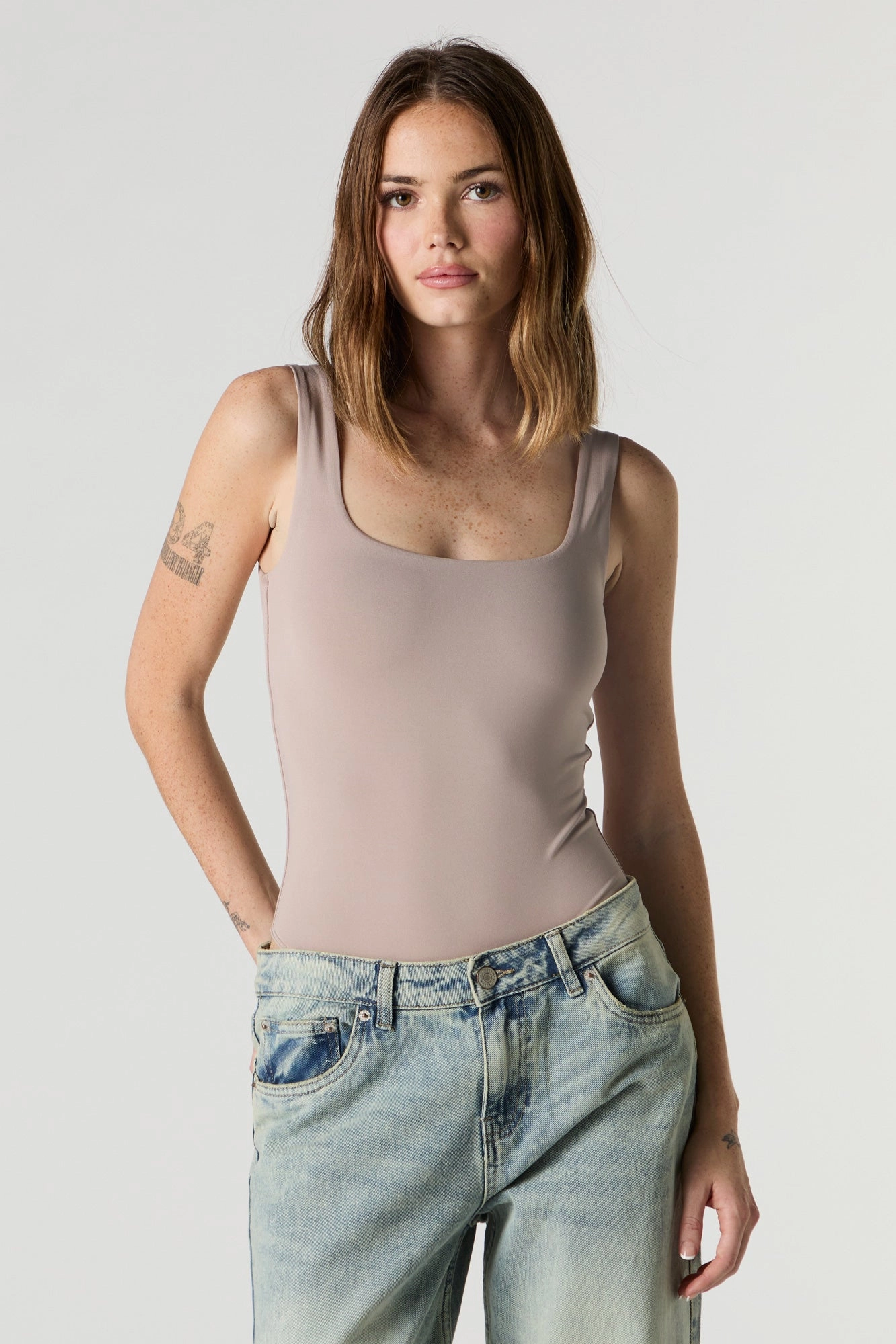 Contour Square Neck Tank Bodysuit