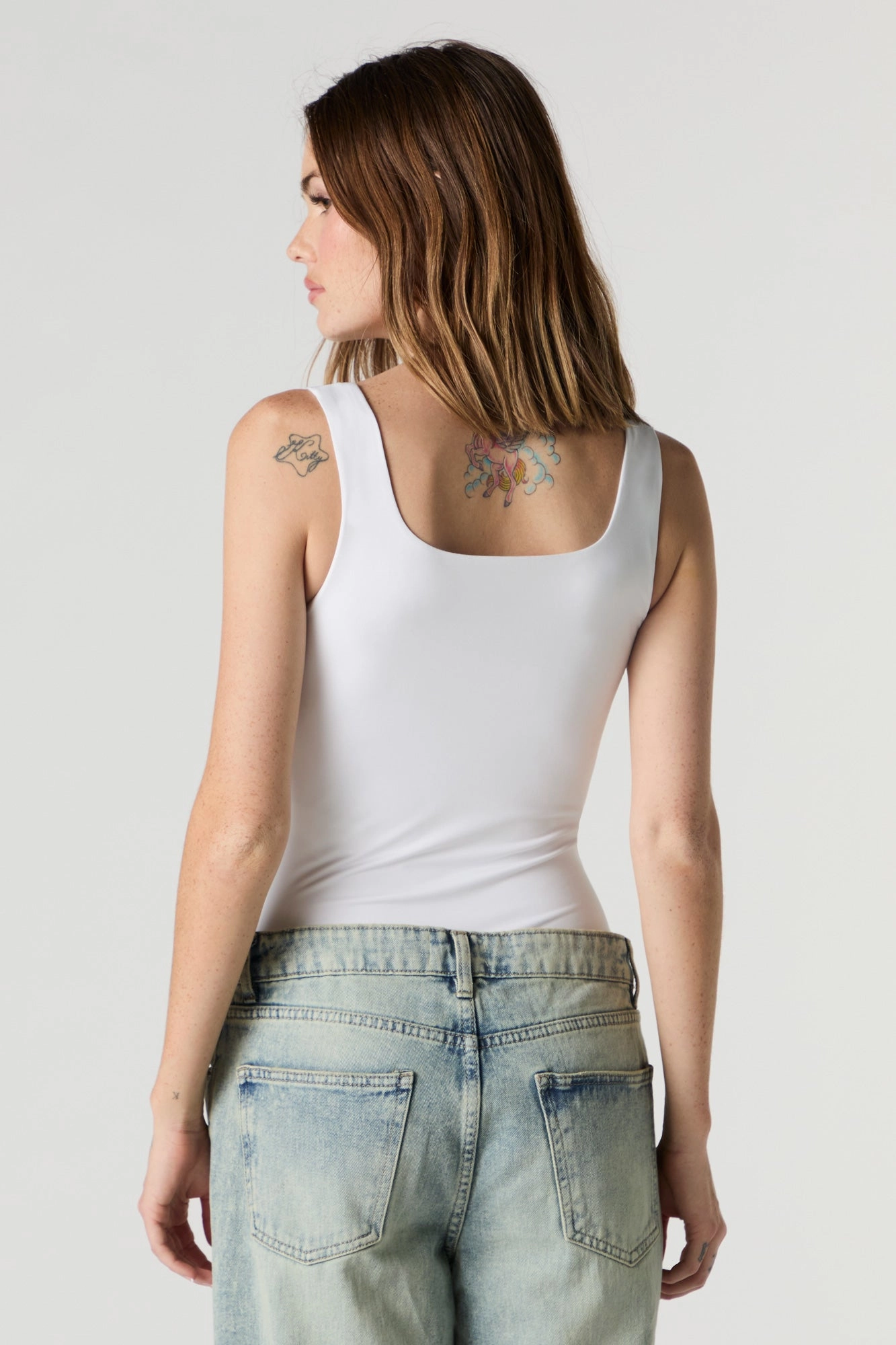 Contour Square Neck Tank Bodysuit