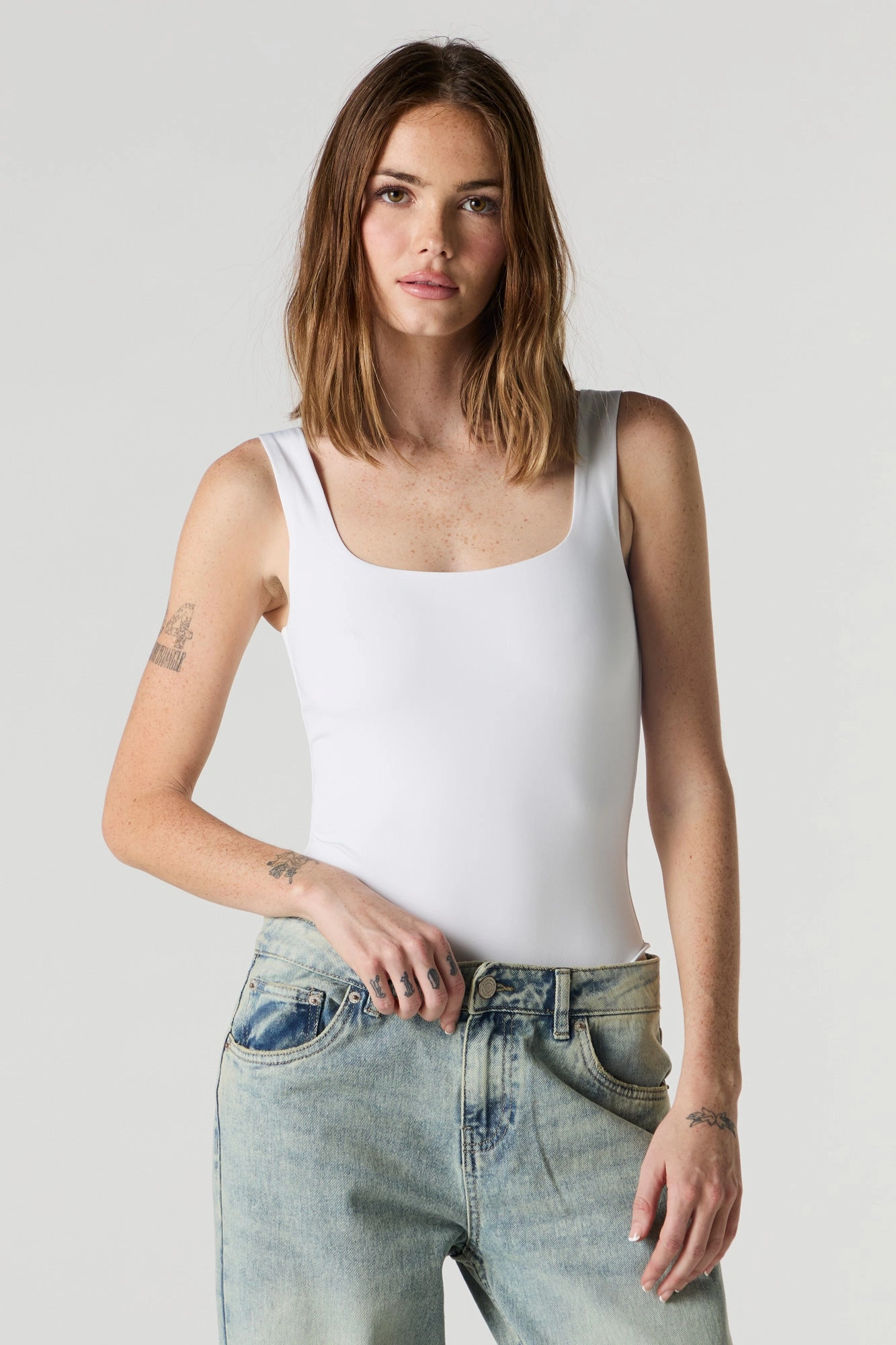 Contour Square Neck Tank Bodysuit