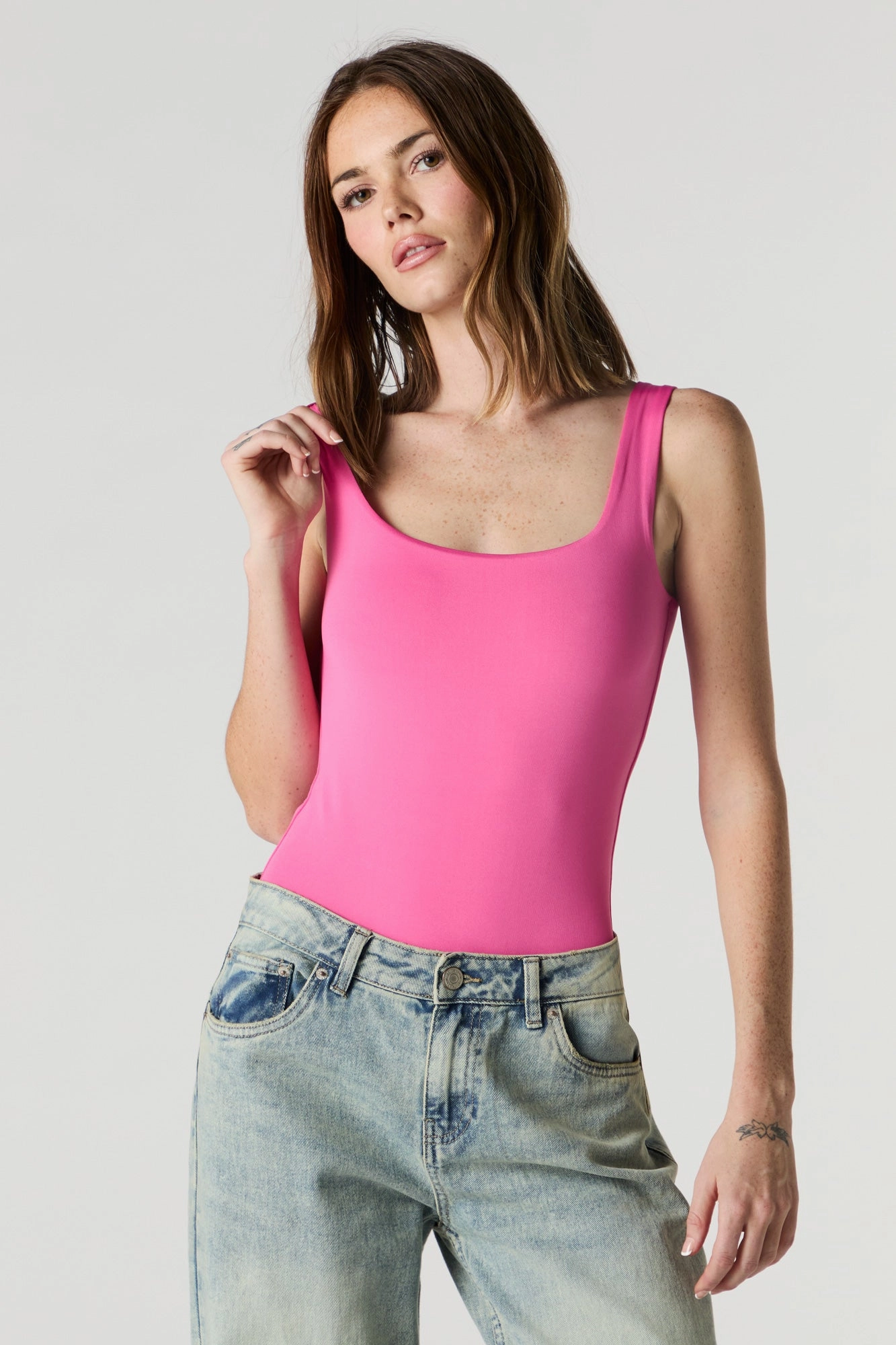 Contour Square Neck Tank Bodysuit