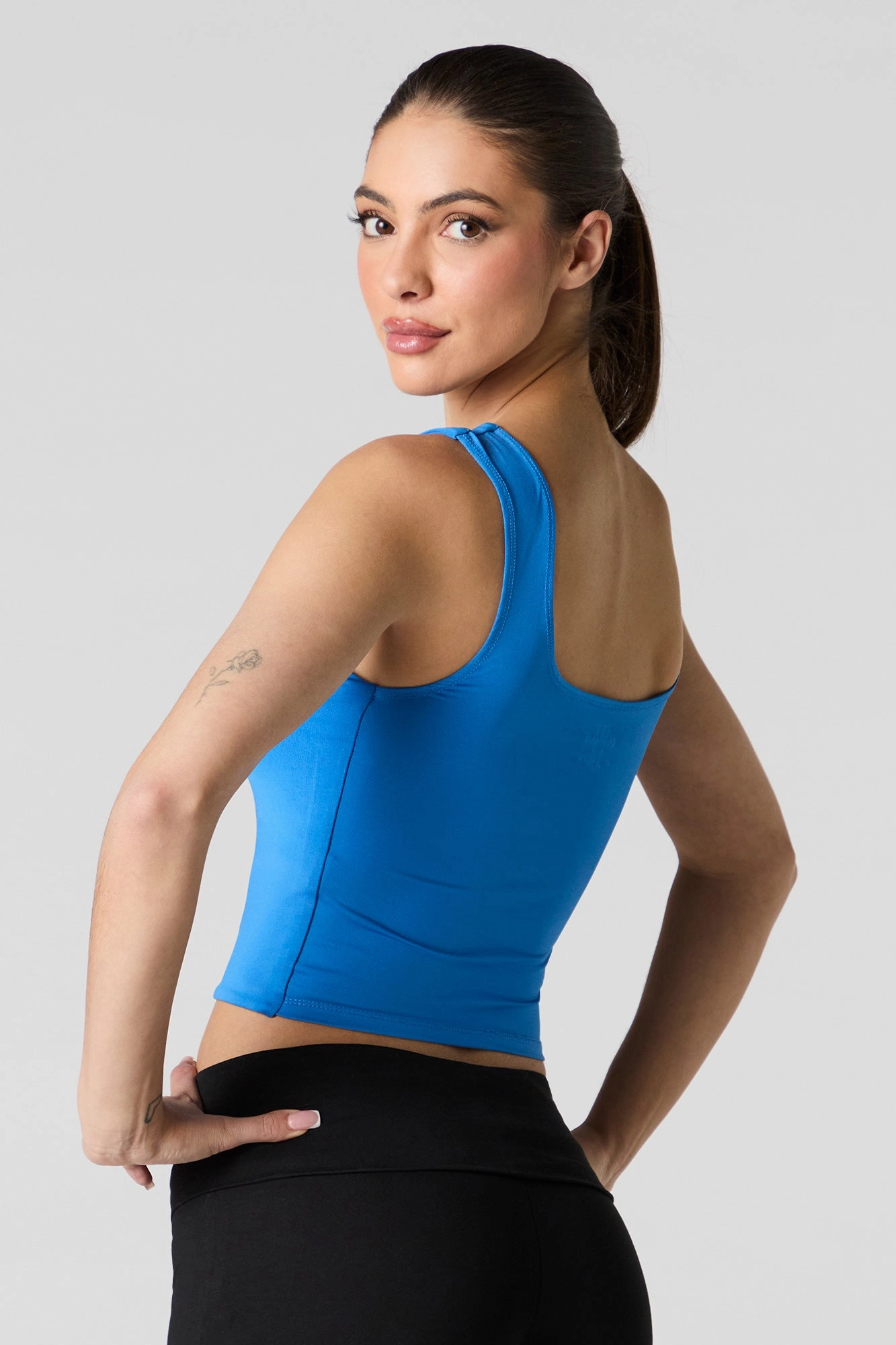 Contour Square Neck Tank with Built-In Cups