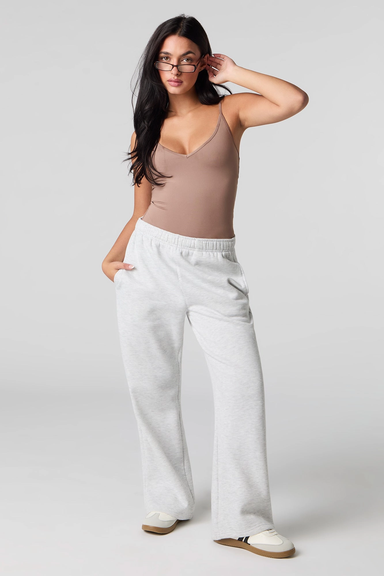 Contour V-Neck Bodysuit with Built-In Cups