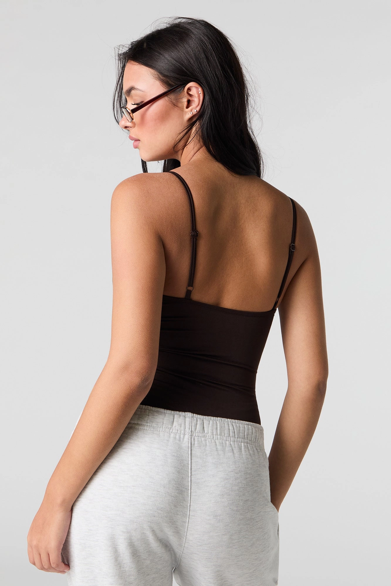 Contour V-Neck Bodysuit with Built-In Cups