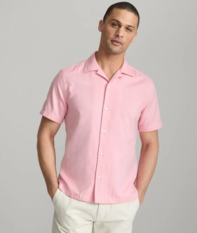 Cotton-Blend Short-Sleeve Hughes Shirt
