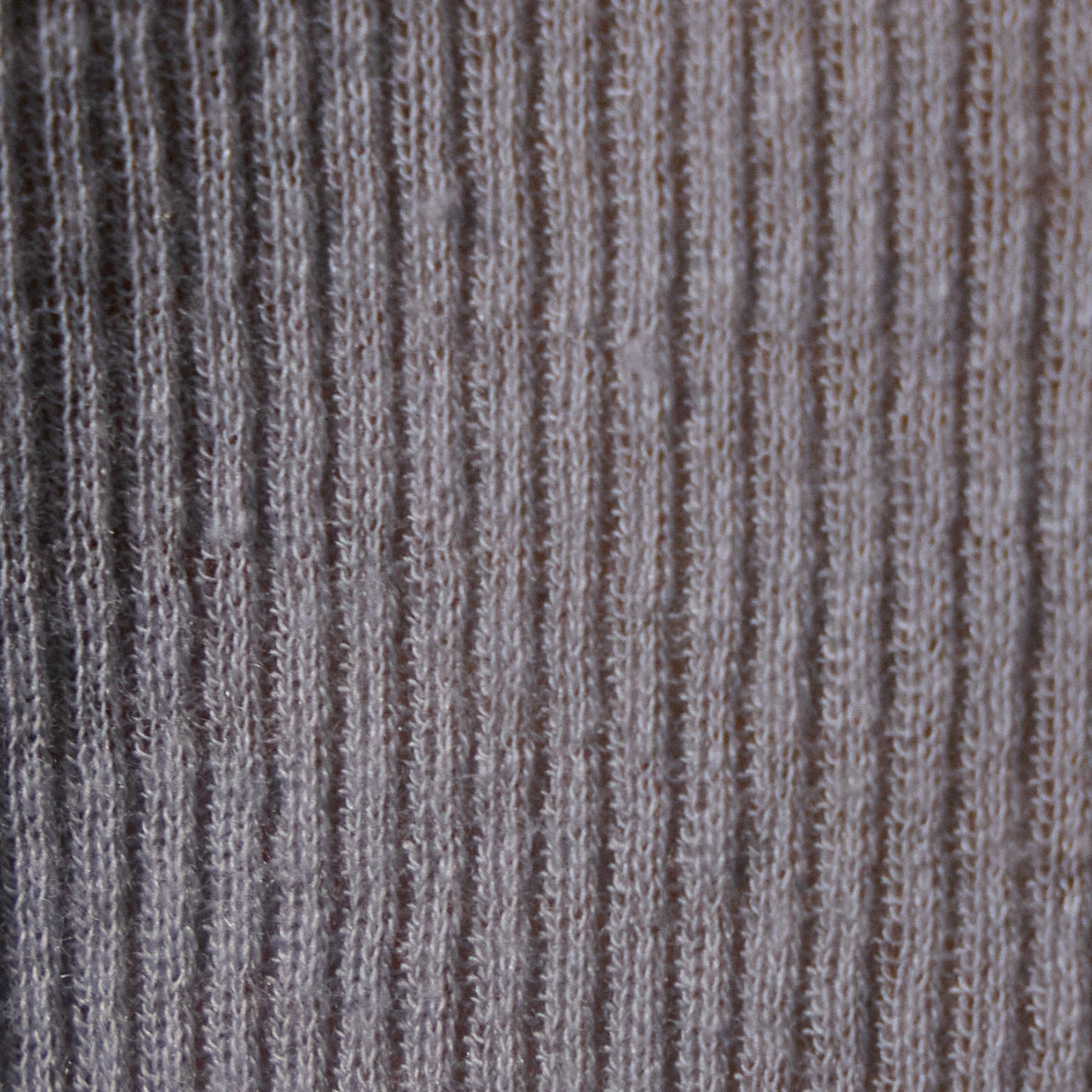 Cotton Cashmere Blend Ribbed Henley - Grey Sky