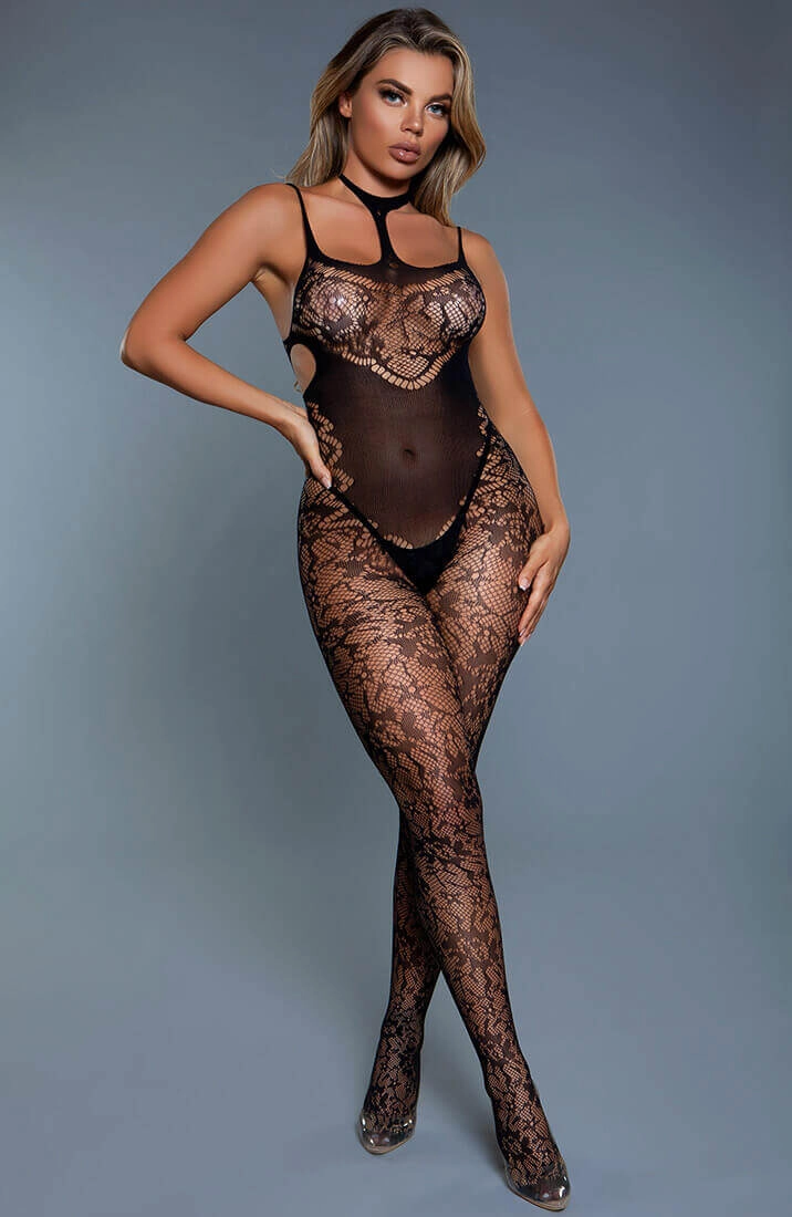 Crotchless halter neck bodystocking - Private Dancer