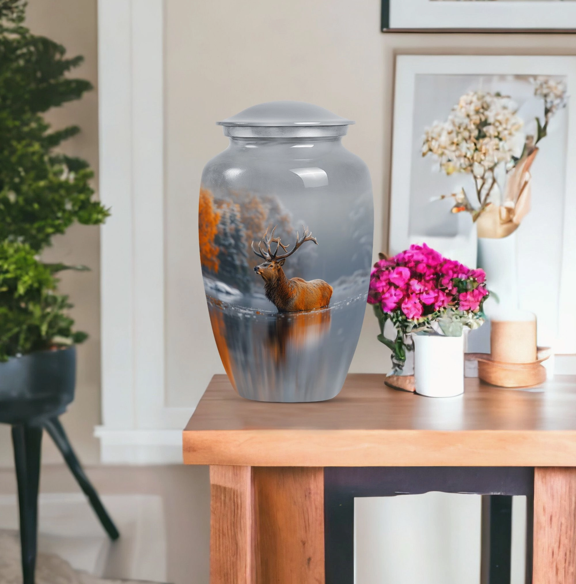 Deer Urn Remembrance - Memorial Ashes Cremation Urn for Adult