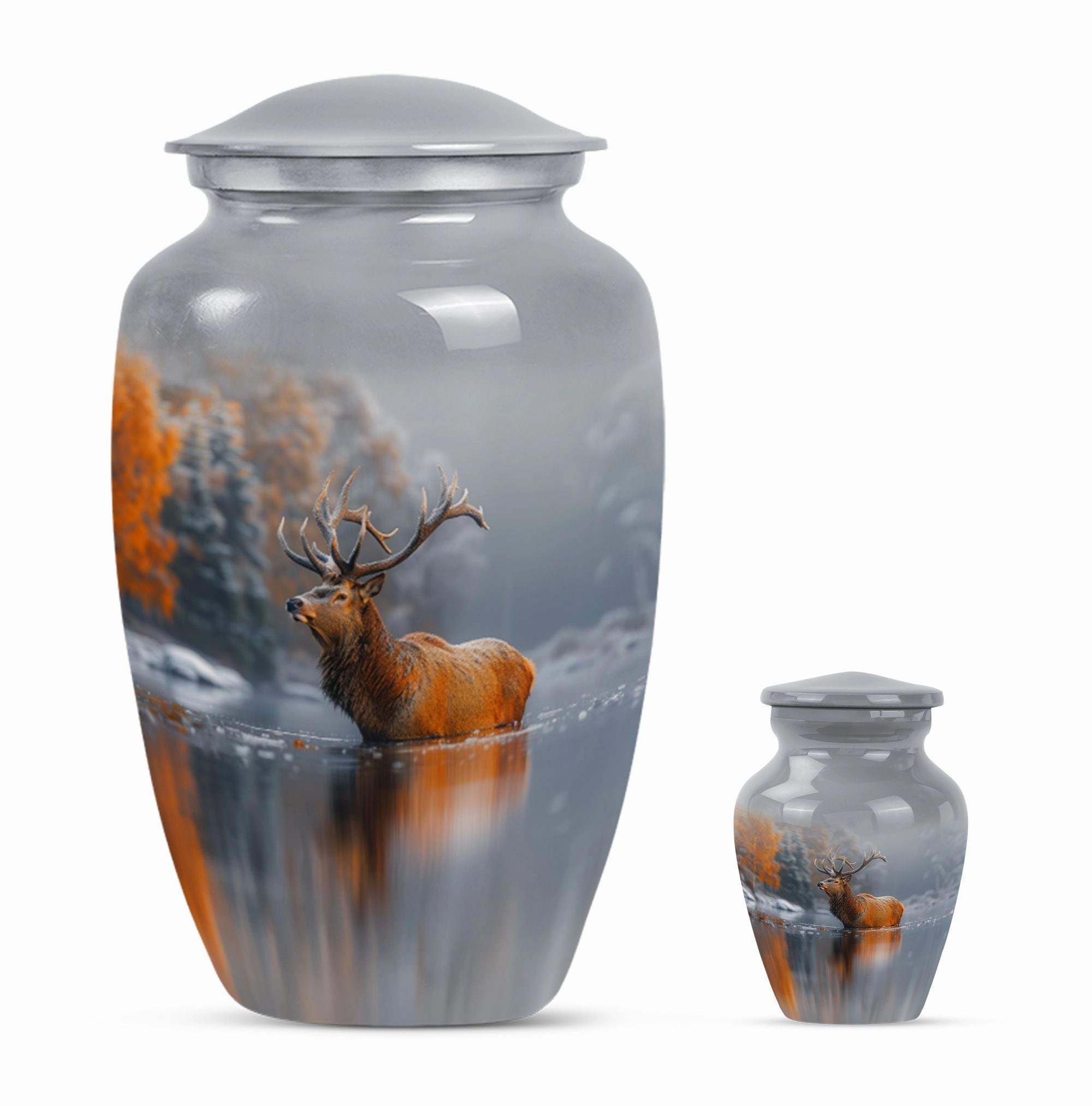 Deer Urn Remembrance - Memorial Ashes Cremation Urn for Adult