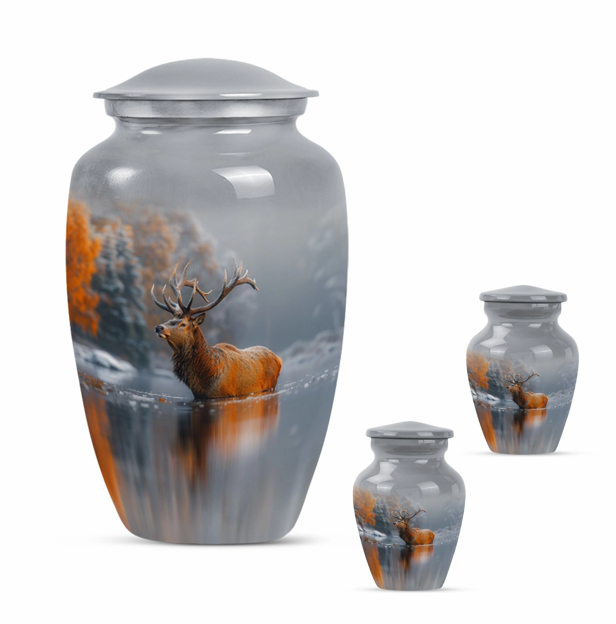 Deer Urn Remembrance - Memorial Ashes Cremation Urn for Adult