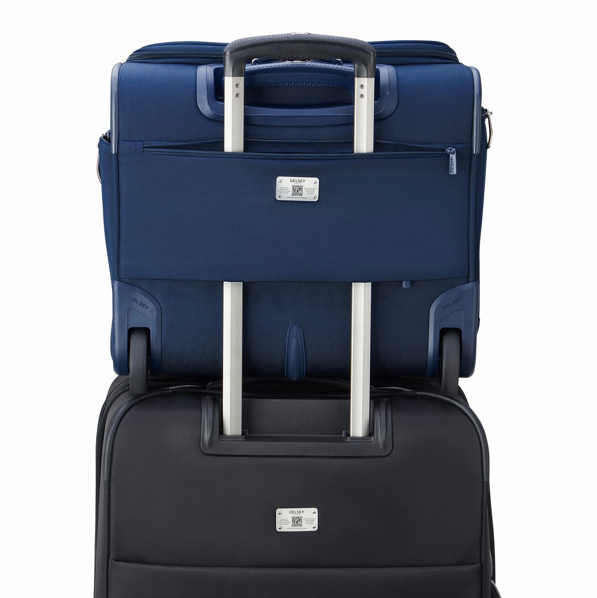 Delsey Paris Helium DLX Softside Luggage Under-Seater with 2 Wheels