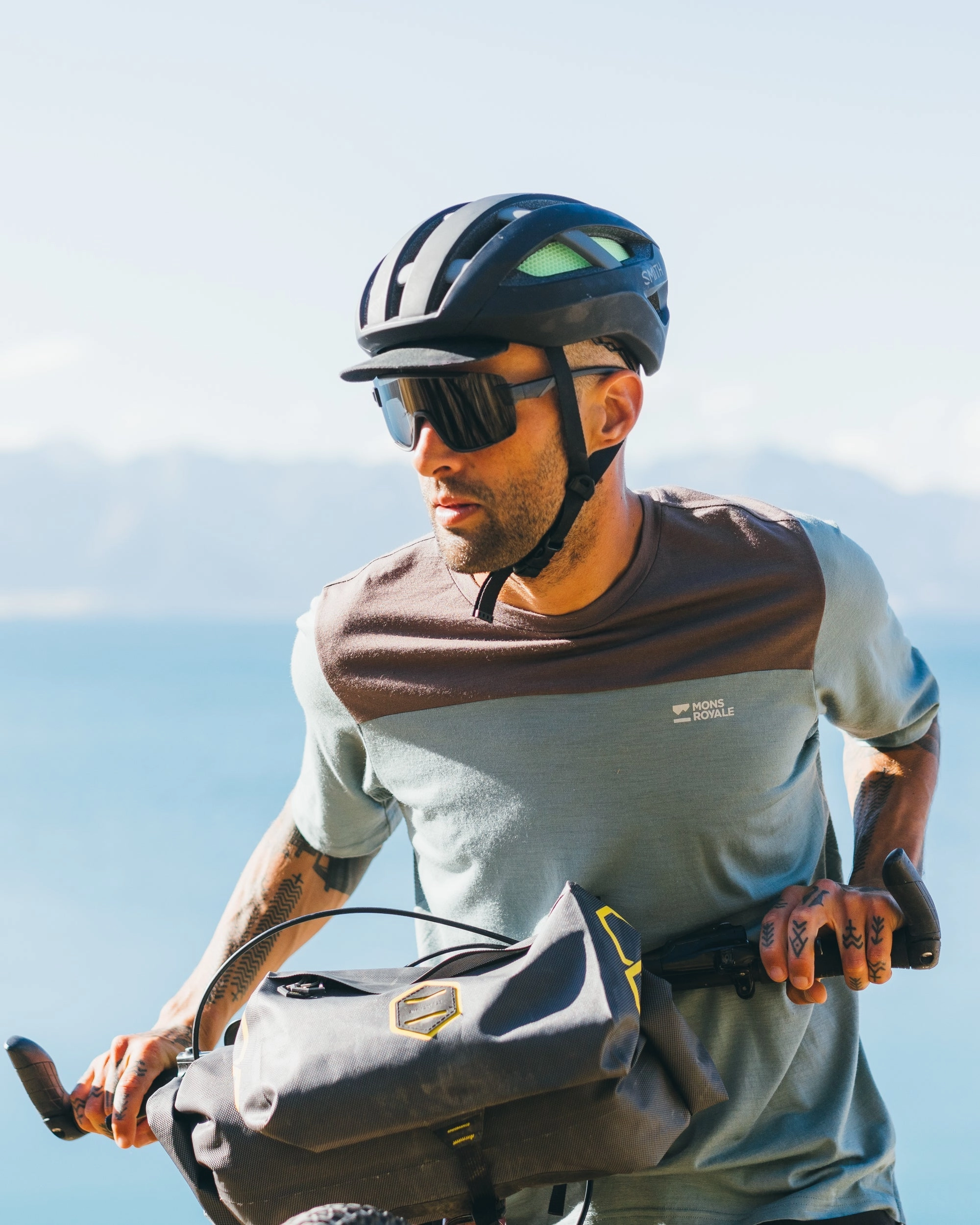 Diversion Merino Bike Jersey Short Sleeve - Desert Sage / Iron