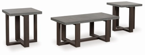 Dynnford Gray / Brown Occasional Table Set