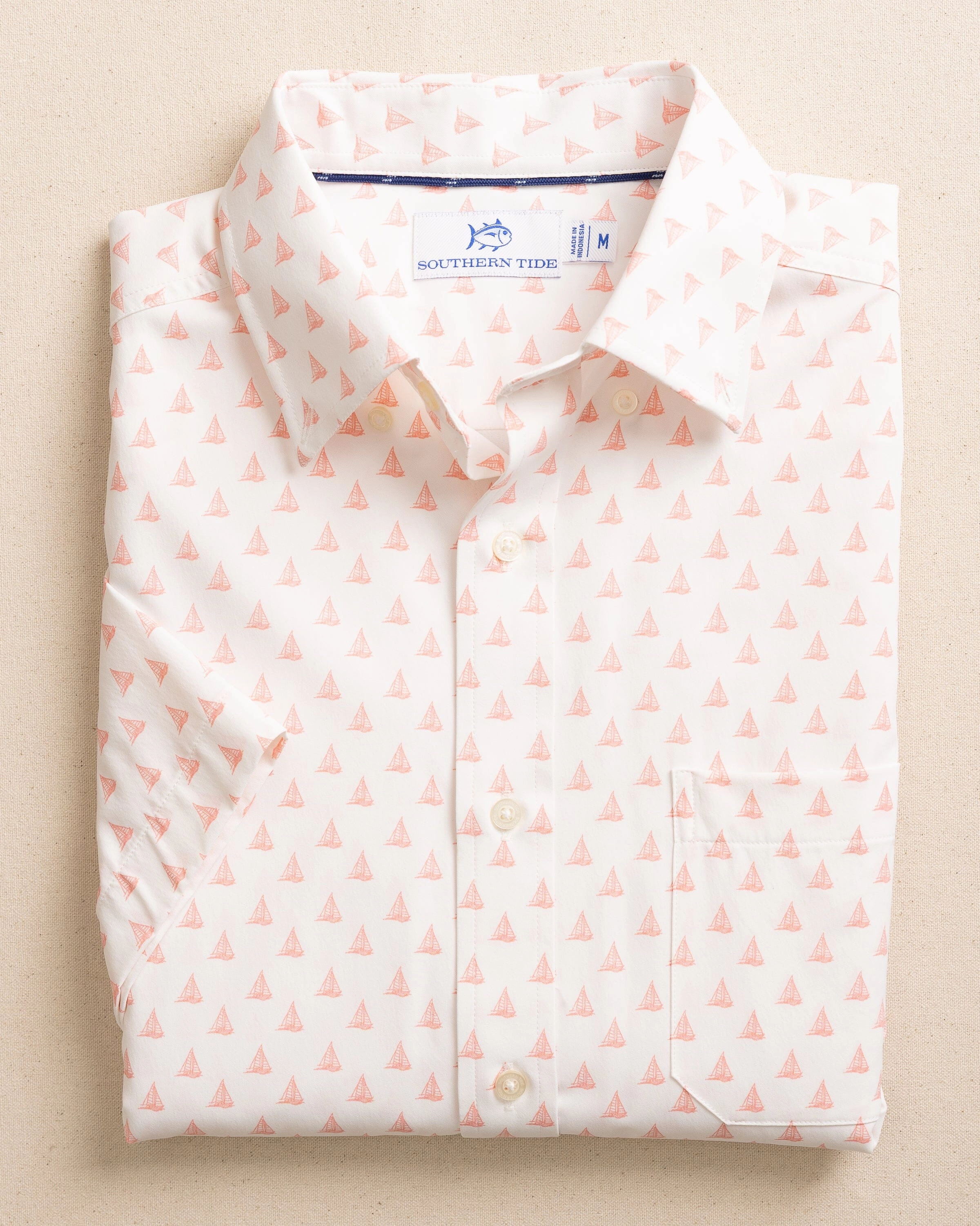 Floatin' Along Intercoastal Short Sleeve Sport Shirt