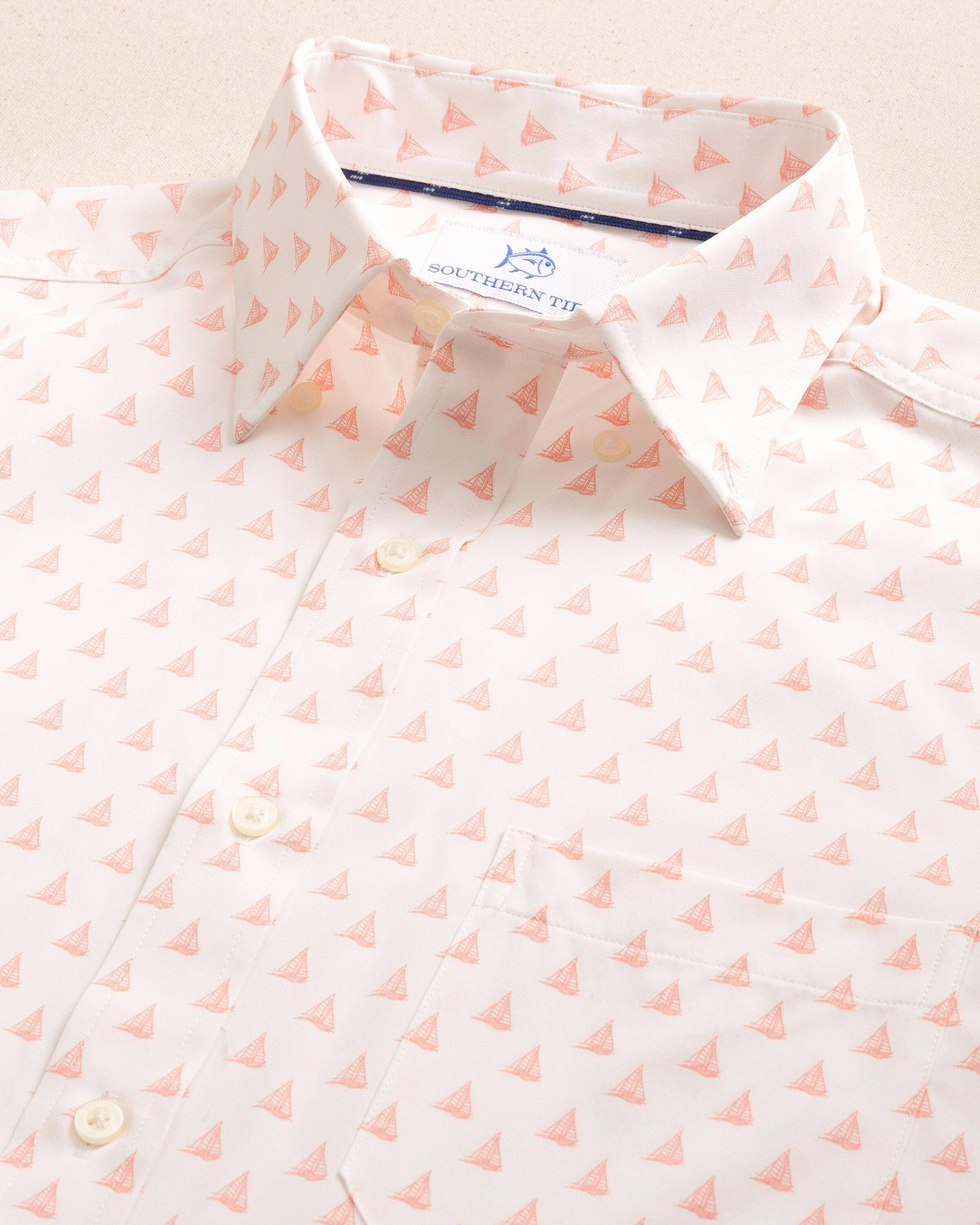 Floatin' Along Intercoastal Short Sleeve Sport Shirt