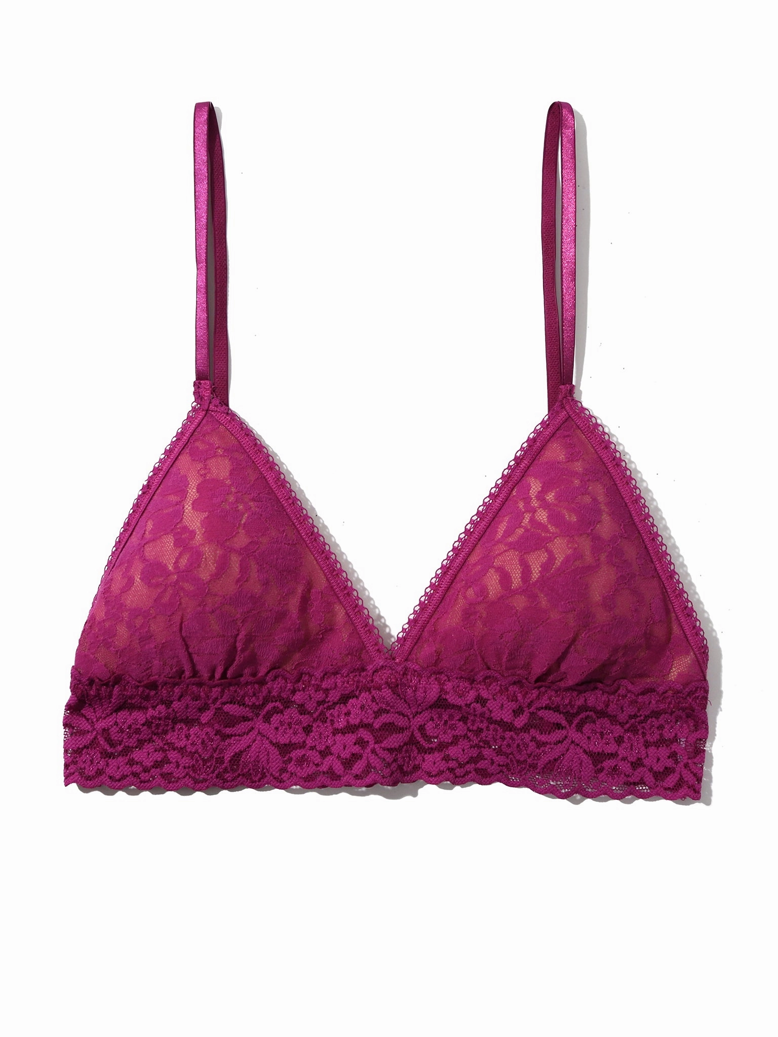 Flora Lace Padded Bralette Picking Plums Pink