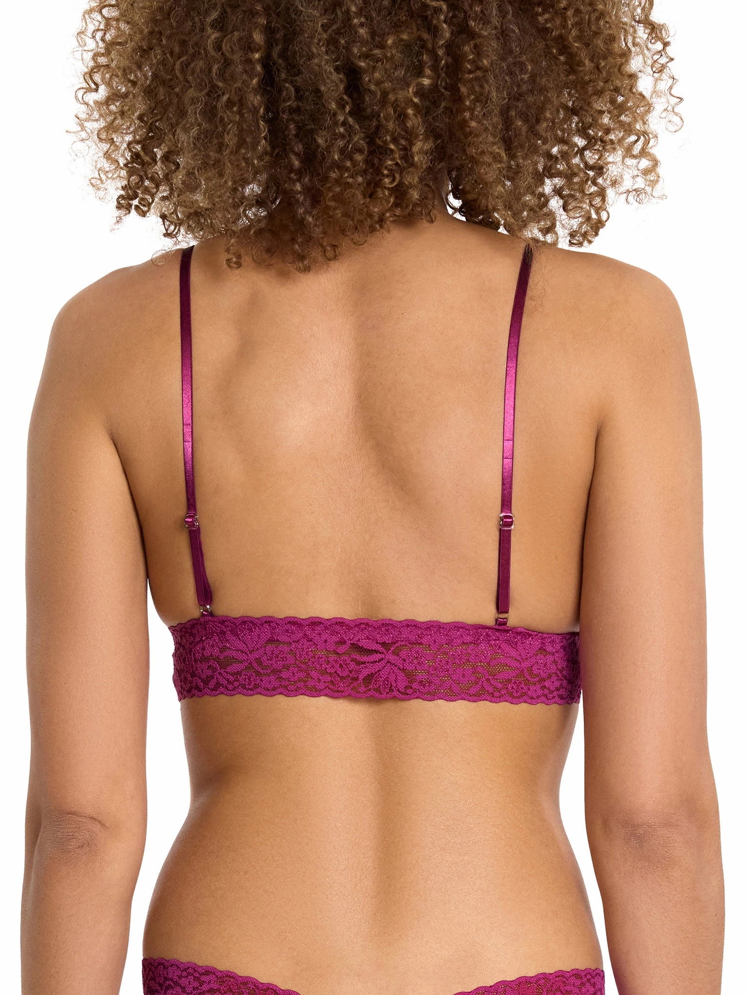 Flora Lace Padded Bralette Picking Plums Pink