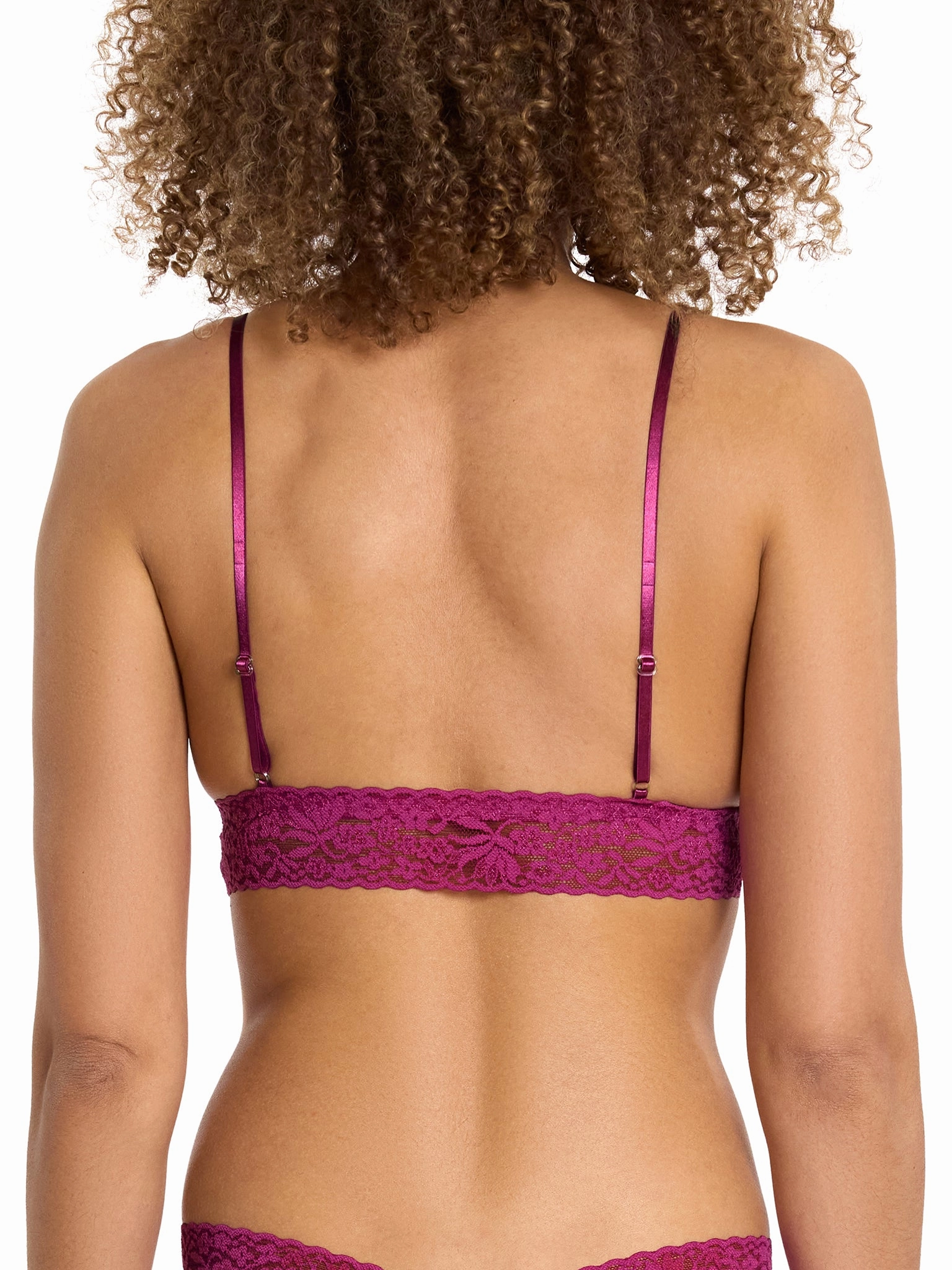 Flora Lace Padded Bralette Picking Plums Pink