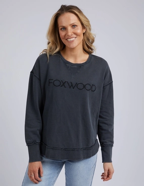 Foxwood Simplified Crew Washed Black