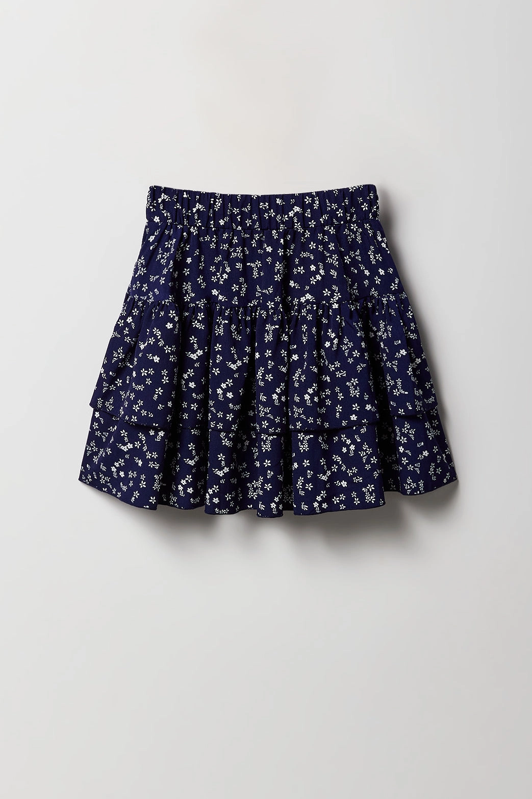 Girls Embroidered T-Shirt & Tiered Skirt 2 Piece Set