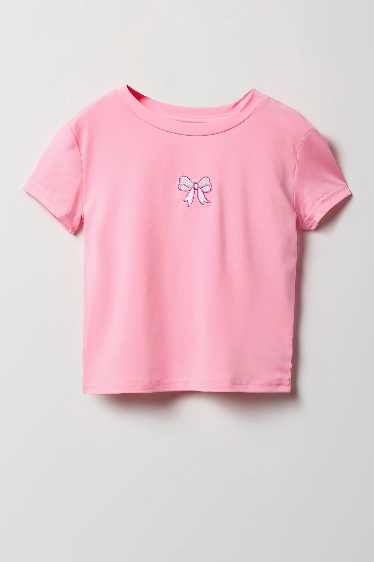 Girls Embroidered T-Shirt & Tiered Skirt 2 Piece Set