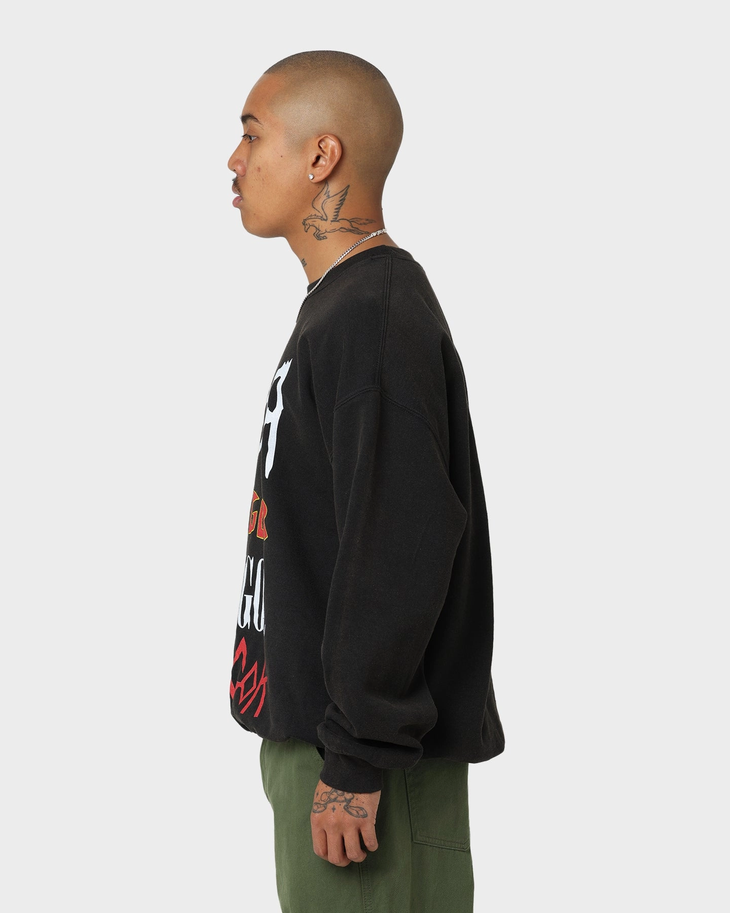 Goat Crew Igor Metal Logo Vintage Crewneck Black Wash
