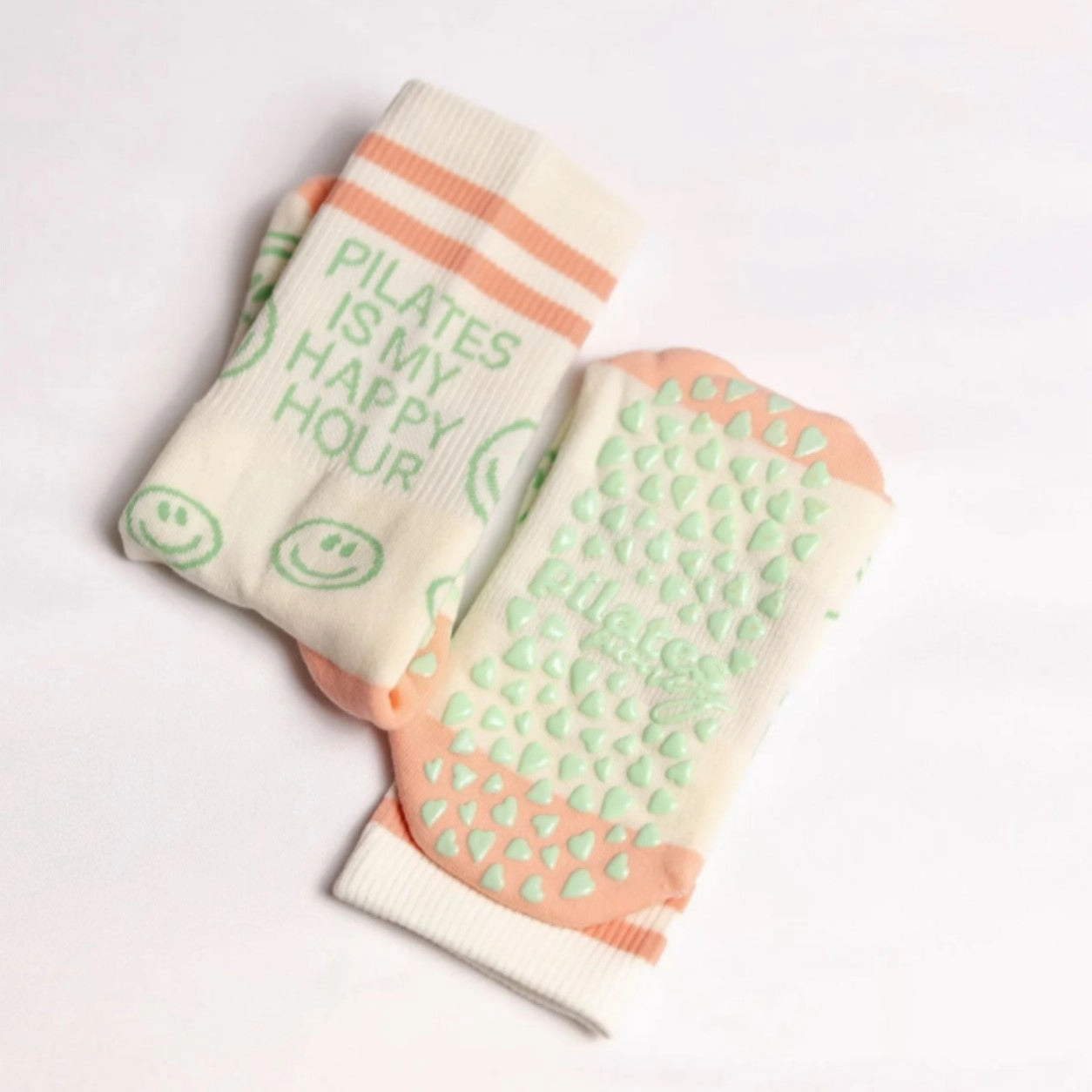 Happy Hour - Crew Grip Sock (Barre / Pilates)