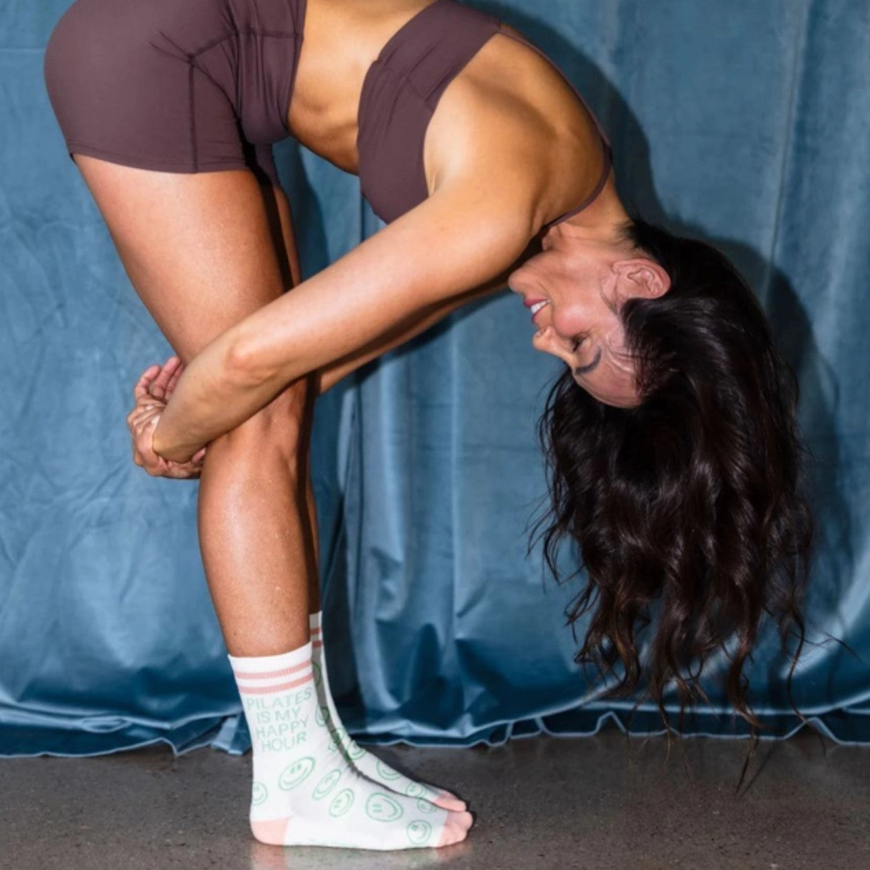 Happy Hour - Crew Grip Sock (Barre / Pilates)