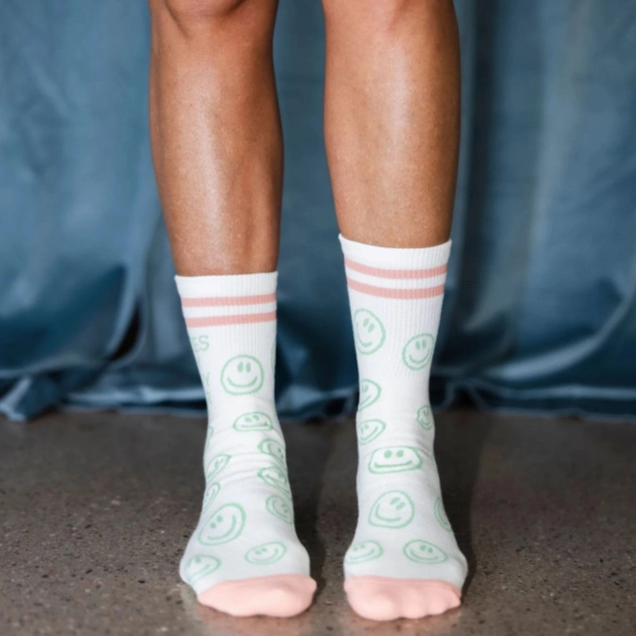 Happy Hour - Crew Grip Sock (Barre / Pilates)