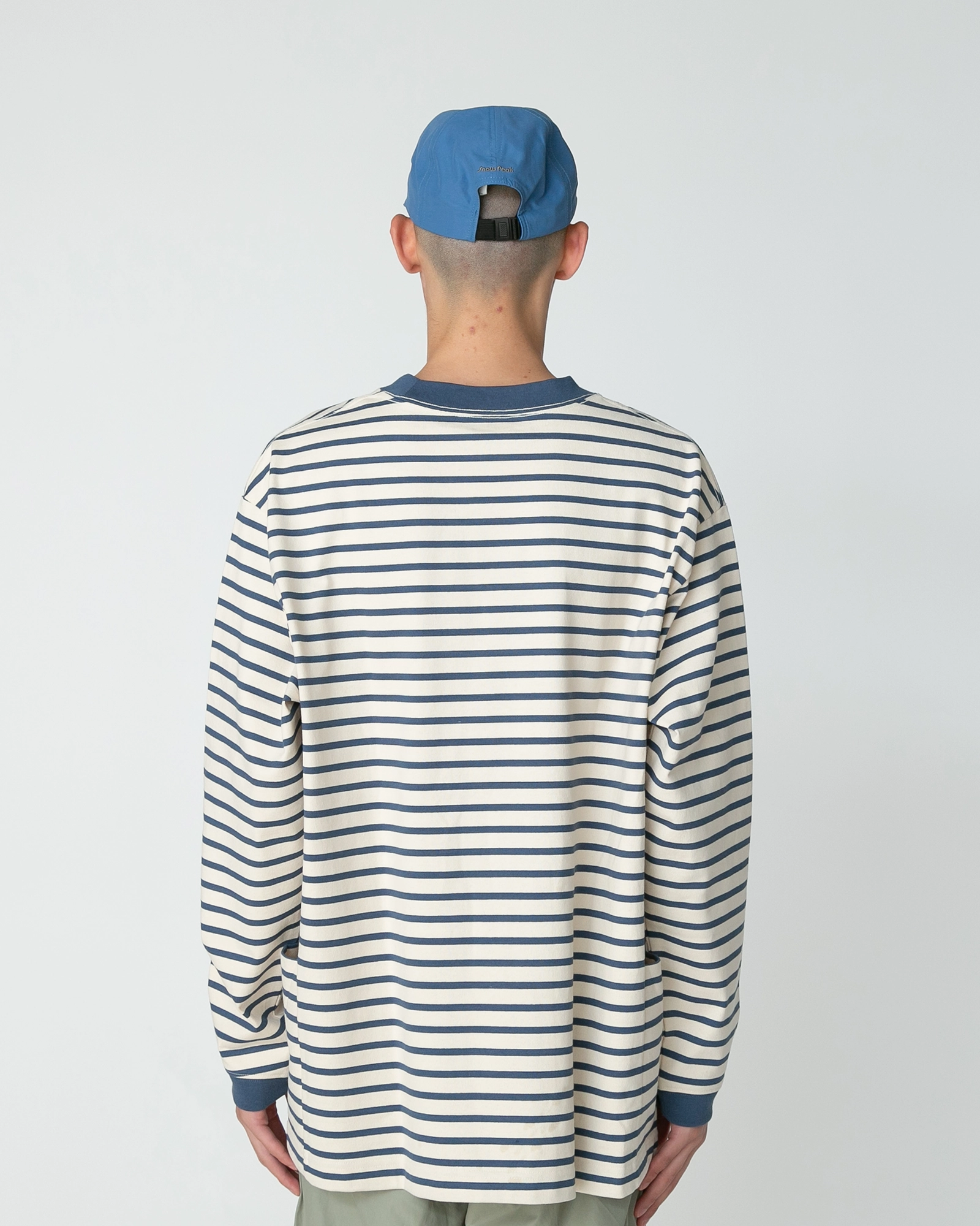 Heavy Cotton Border Long Sleeve T-Shirt