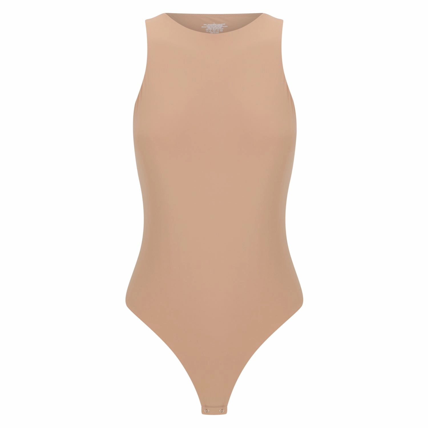 High Neck Tank Bodysuit - Nude