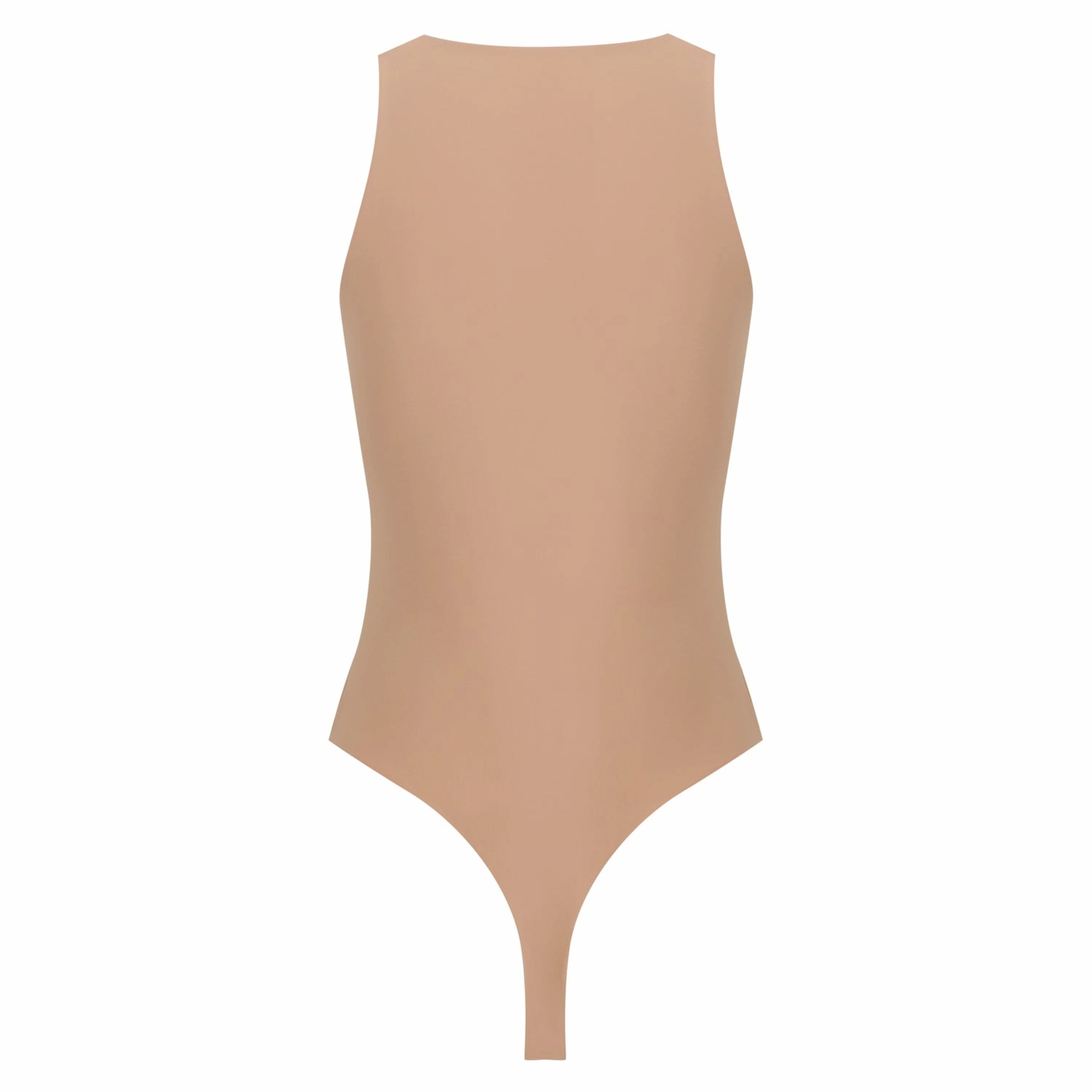 High Neck Tank Bodysuit - Nude