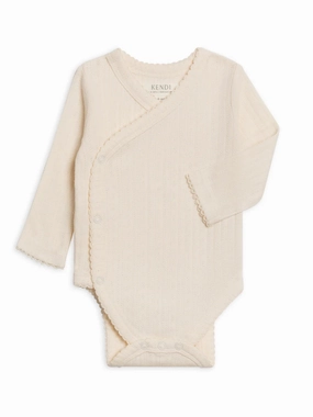 Hilda Pointelle Kimono Bodysuit - Ivory